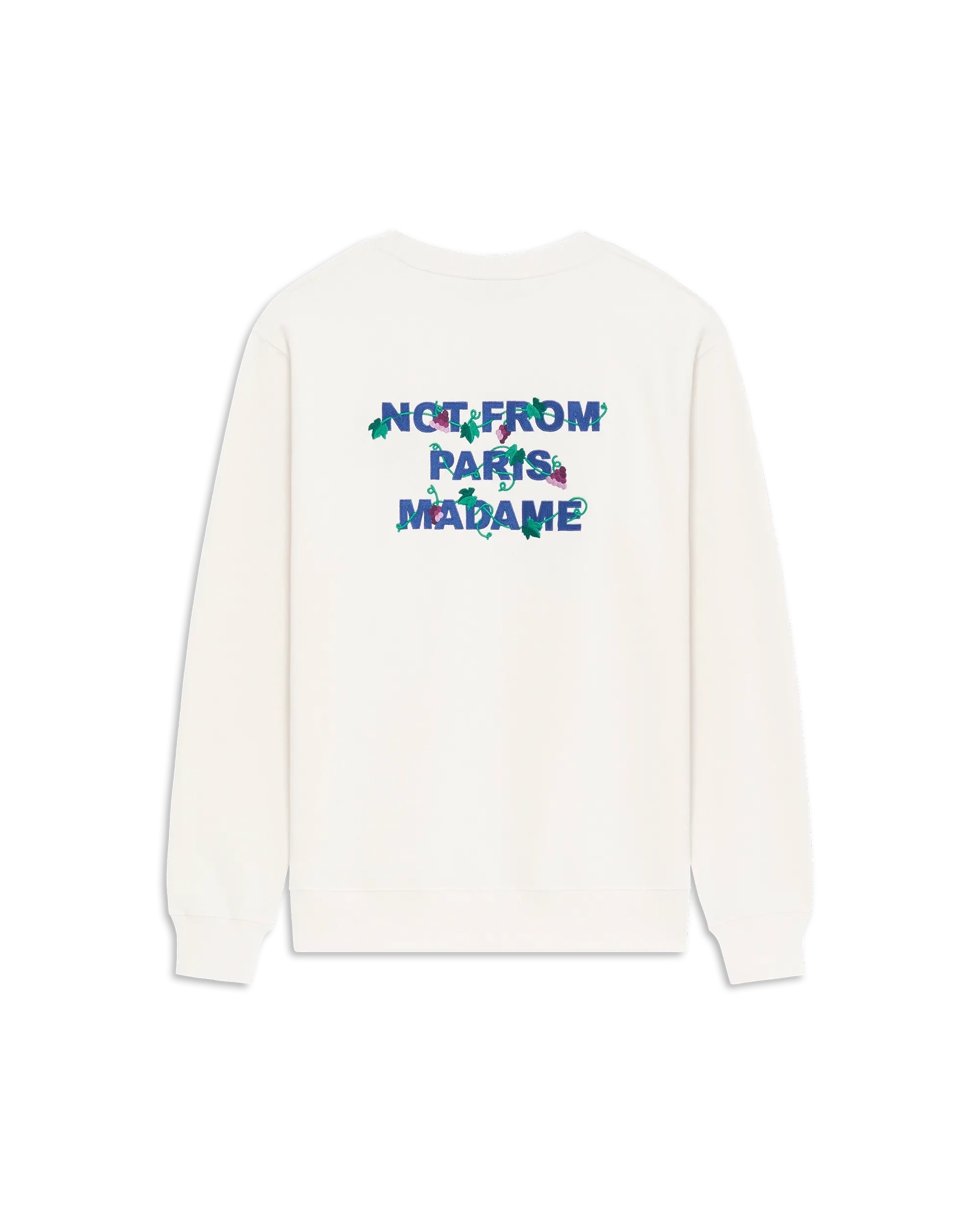 Drôle De Monsieur Vine Sweatshirt Offwhite Baumwolle