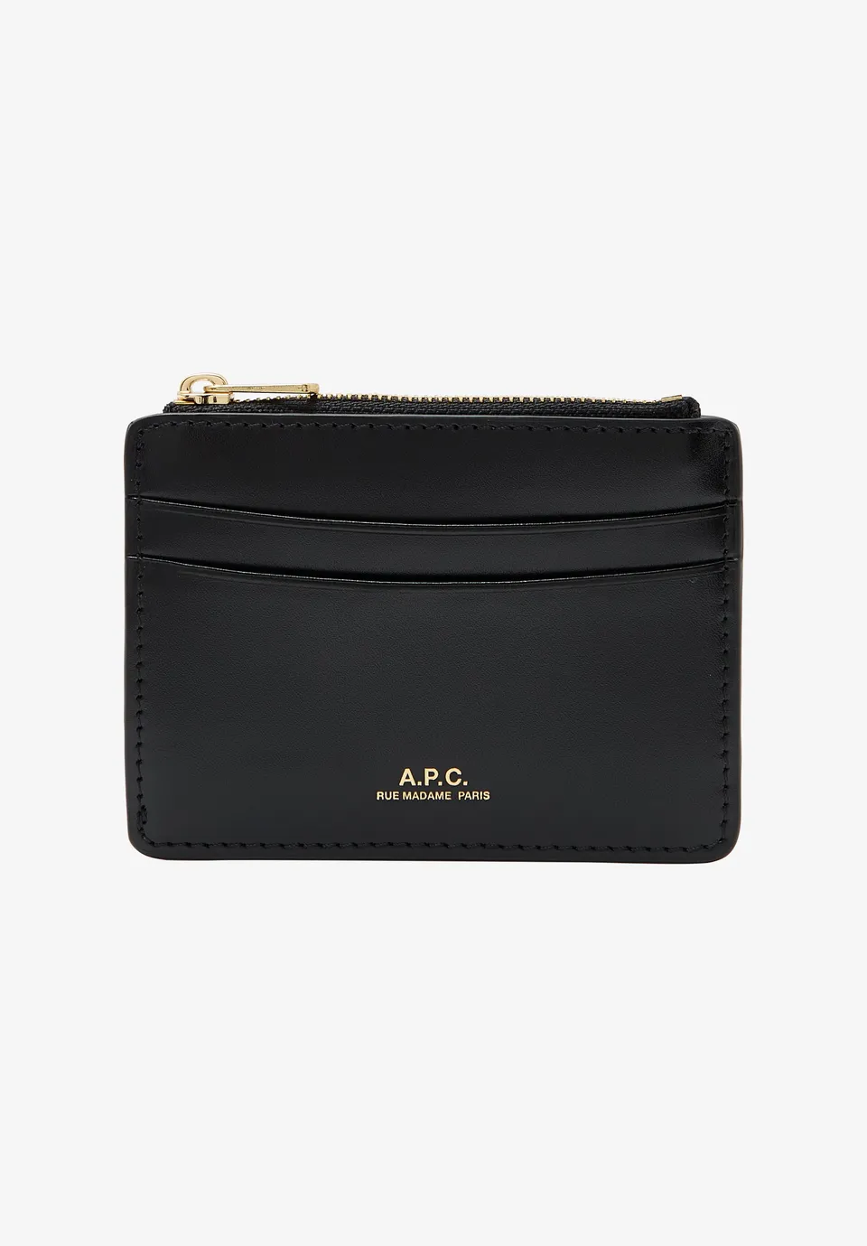 A.P.C. Paris Kartenhalter Reissverschluss Logo