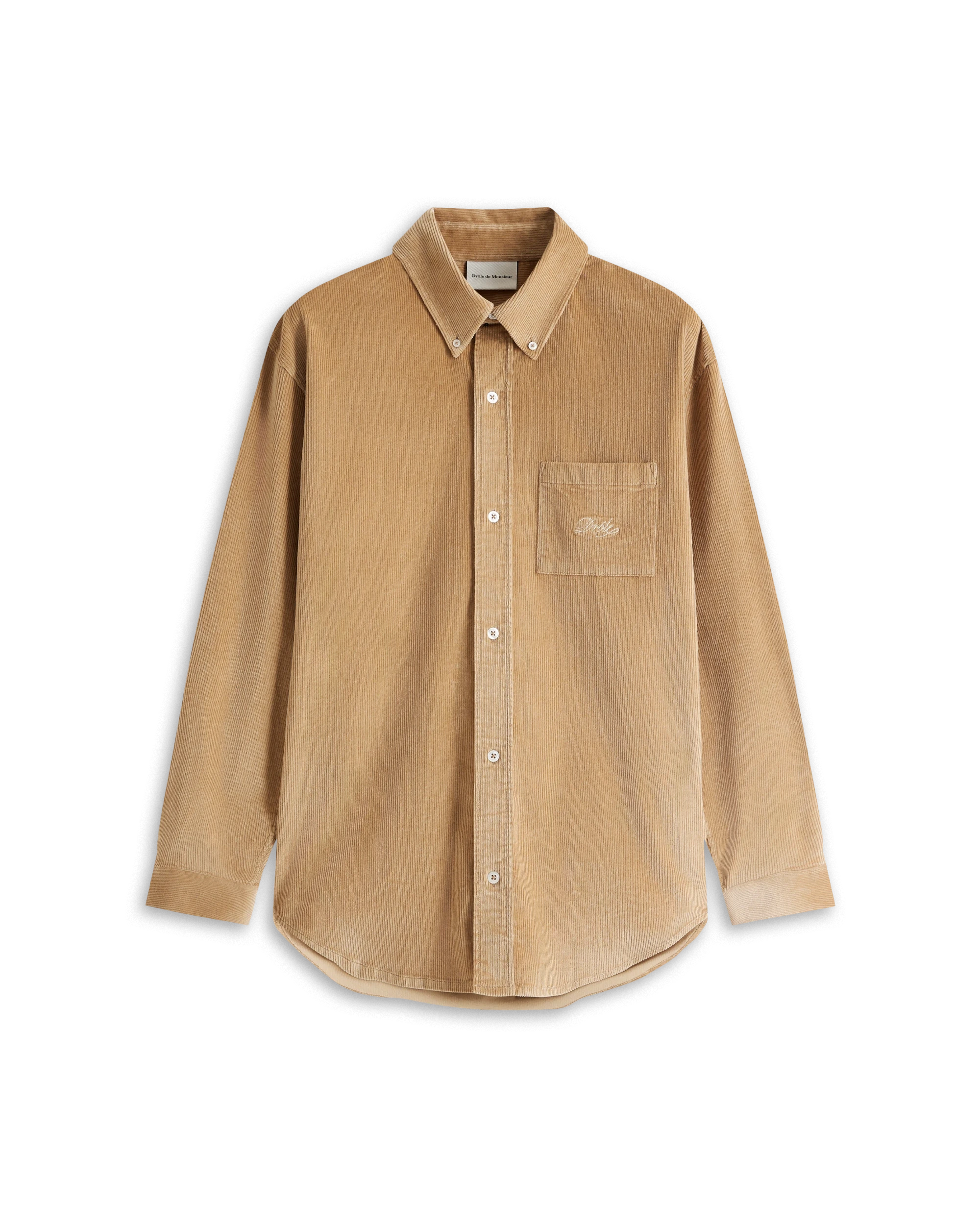 Drôle De Monsieur La Chemise Corduroy Hemd Beige Cord