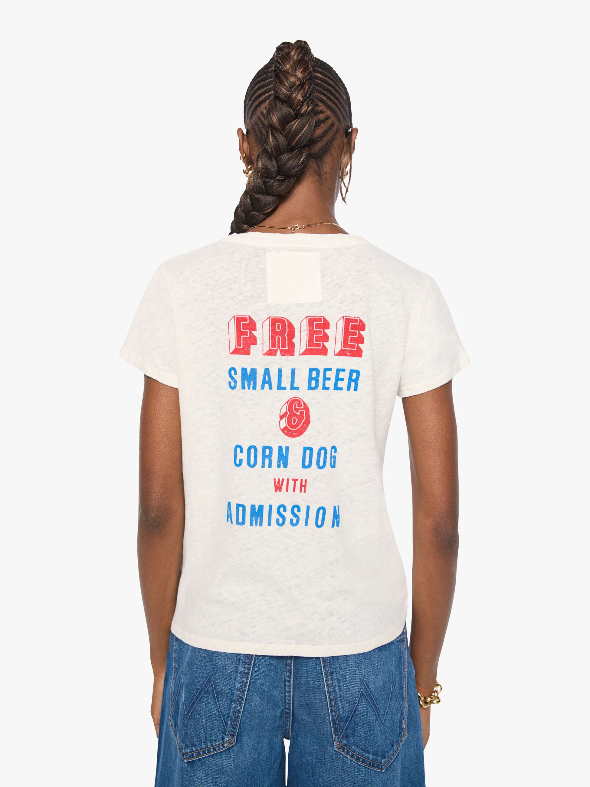 Mother Lil Sinful T-Shirt Speedway Baumwolle Leinen
