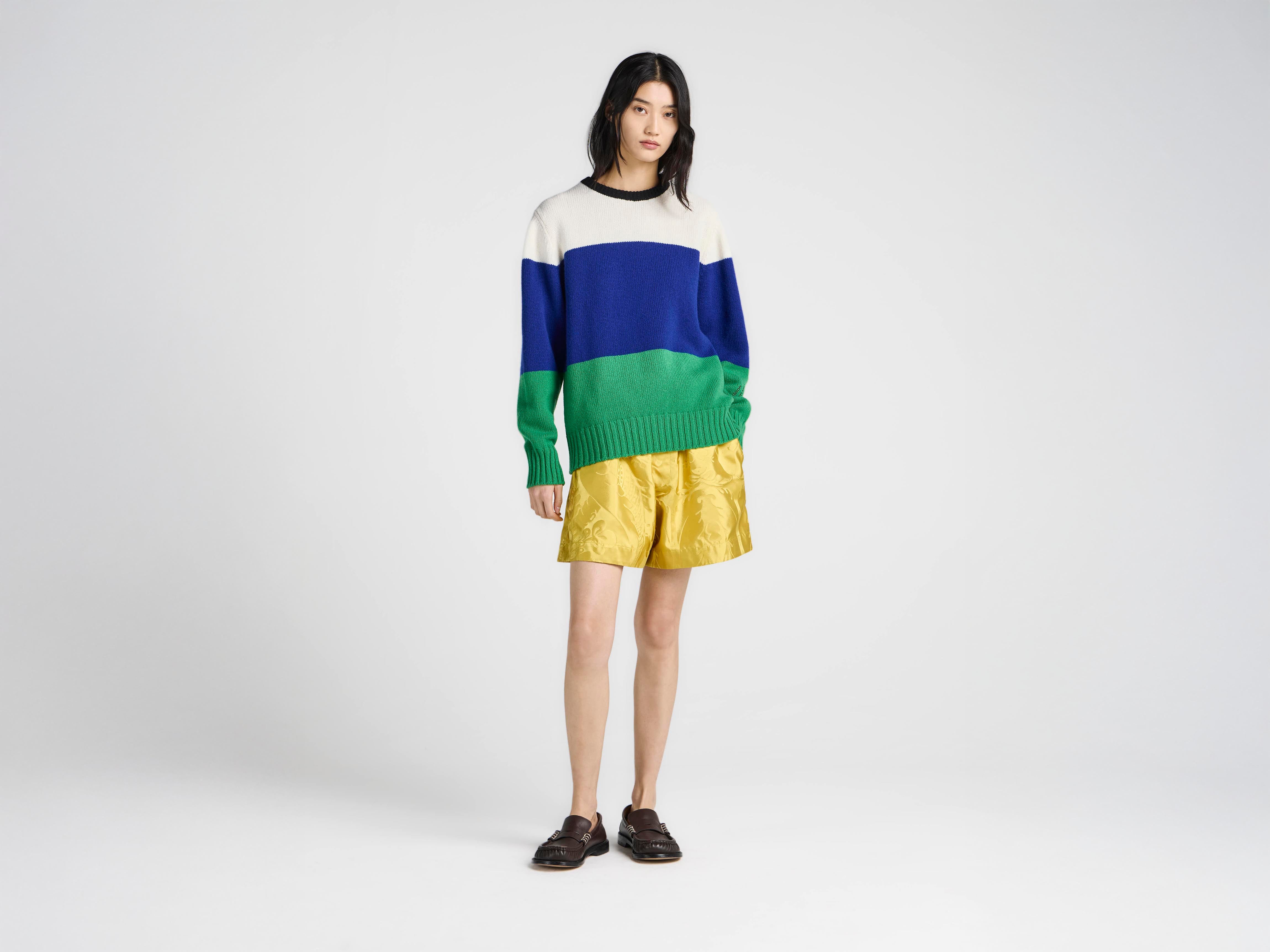 J.W.Anderson Knitted Stripe Jumper Pullover Damen Royal Blue M