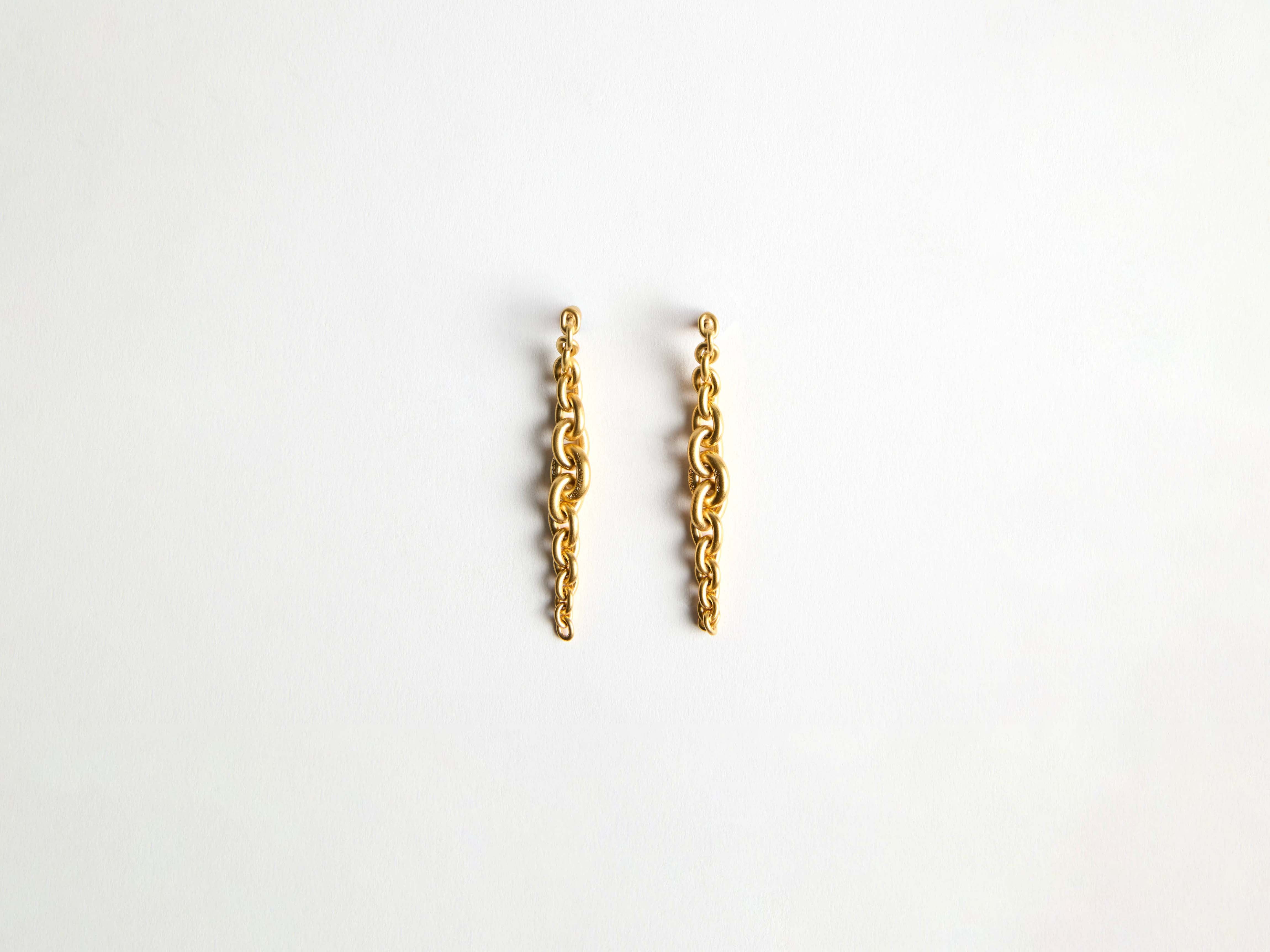J.W.Anderson Fine Jewellery Ohrringe 18Kt Gelbgold Chain-Link