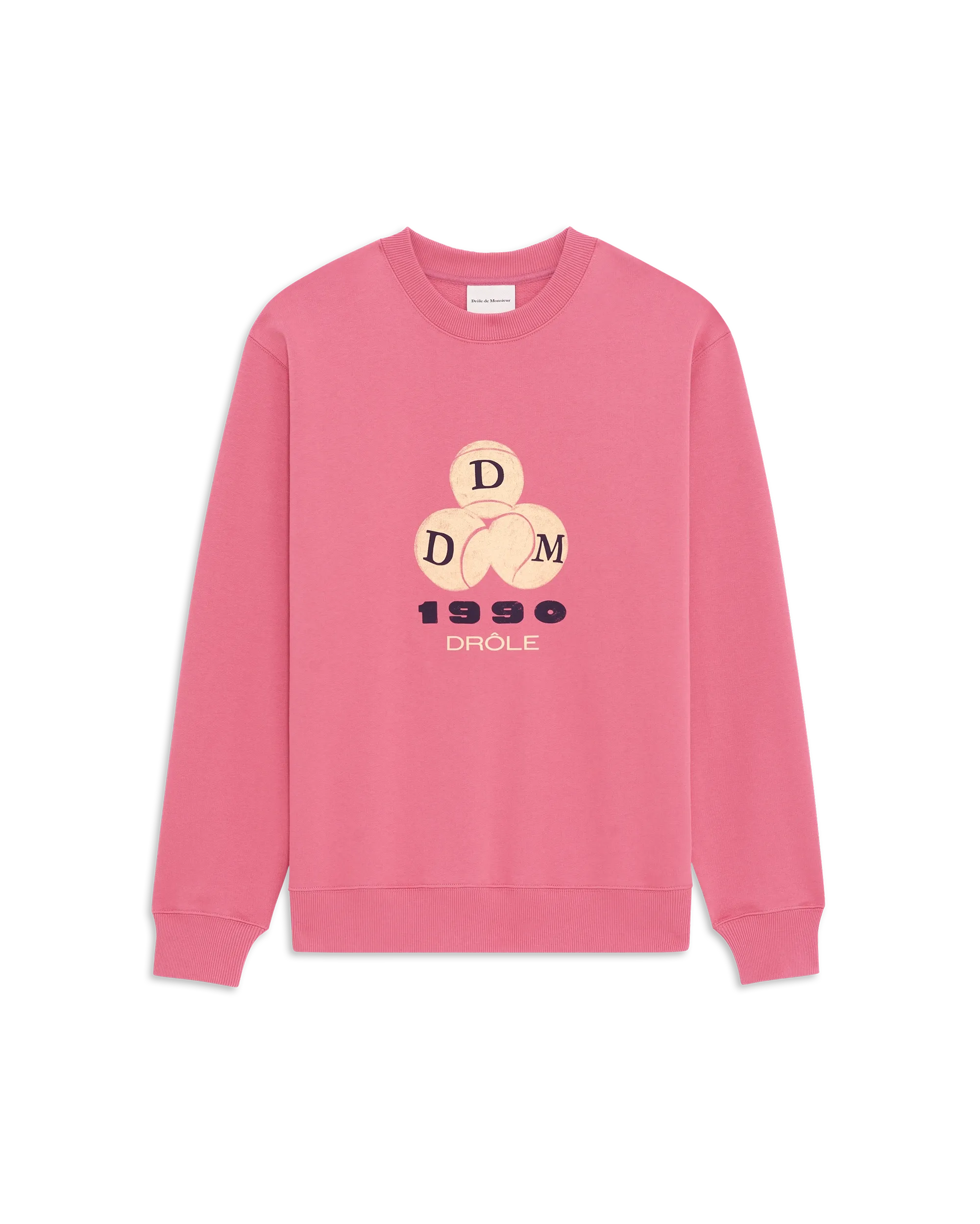Drôle De Monsieur Drôle 1990 Sweatshirt Rosa Baumwolle