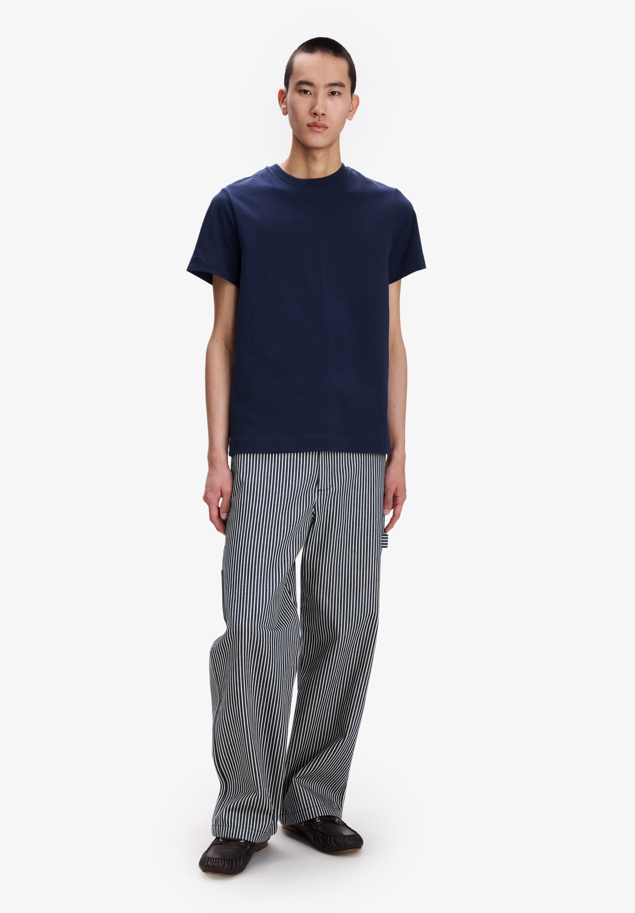 A.P.C. T-Shirt Bio-Baumwolle Dunkelblau Kurzarm