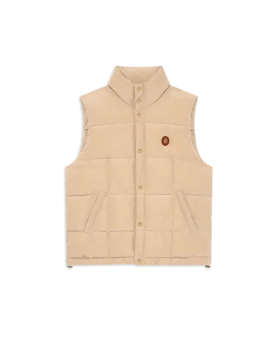 Drôle De Monsieur D Mirror Sleeveless Daunenweste Hellbeige