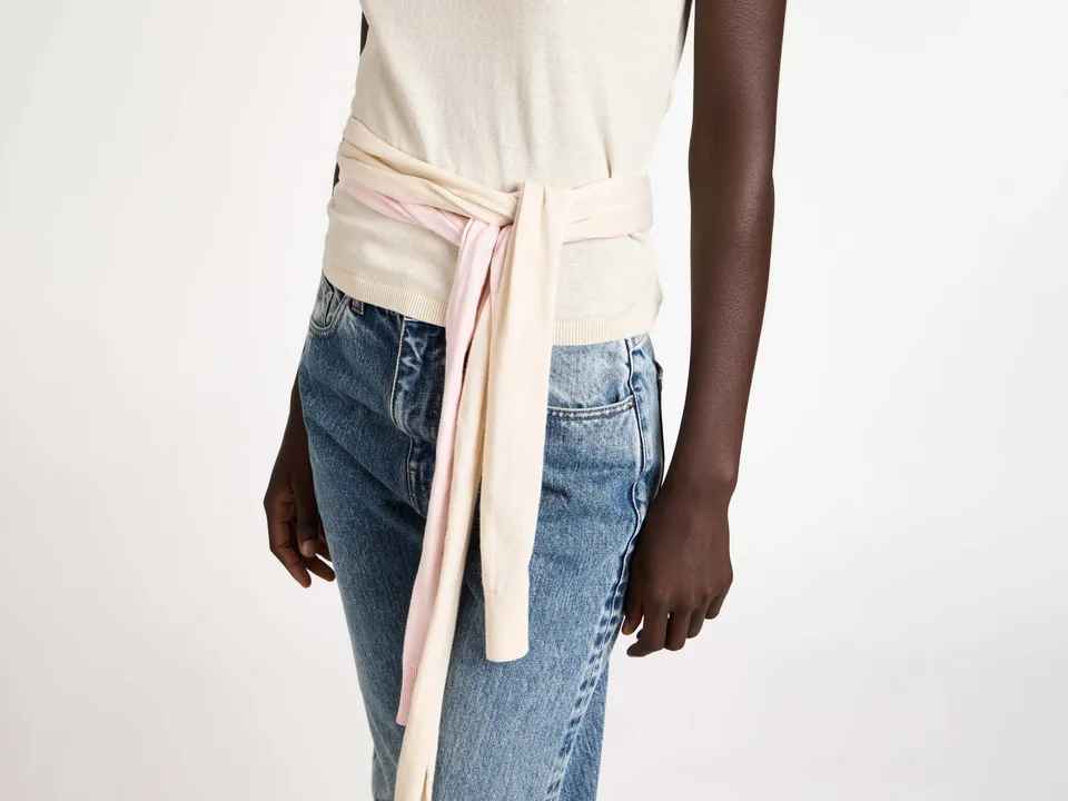 J.W.Anderson Tank Top Damen Ivory Schleife KW1455YN0459
