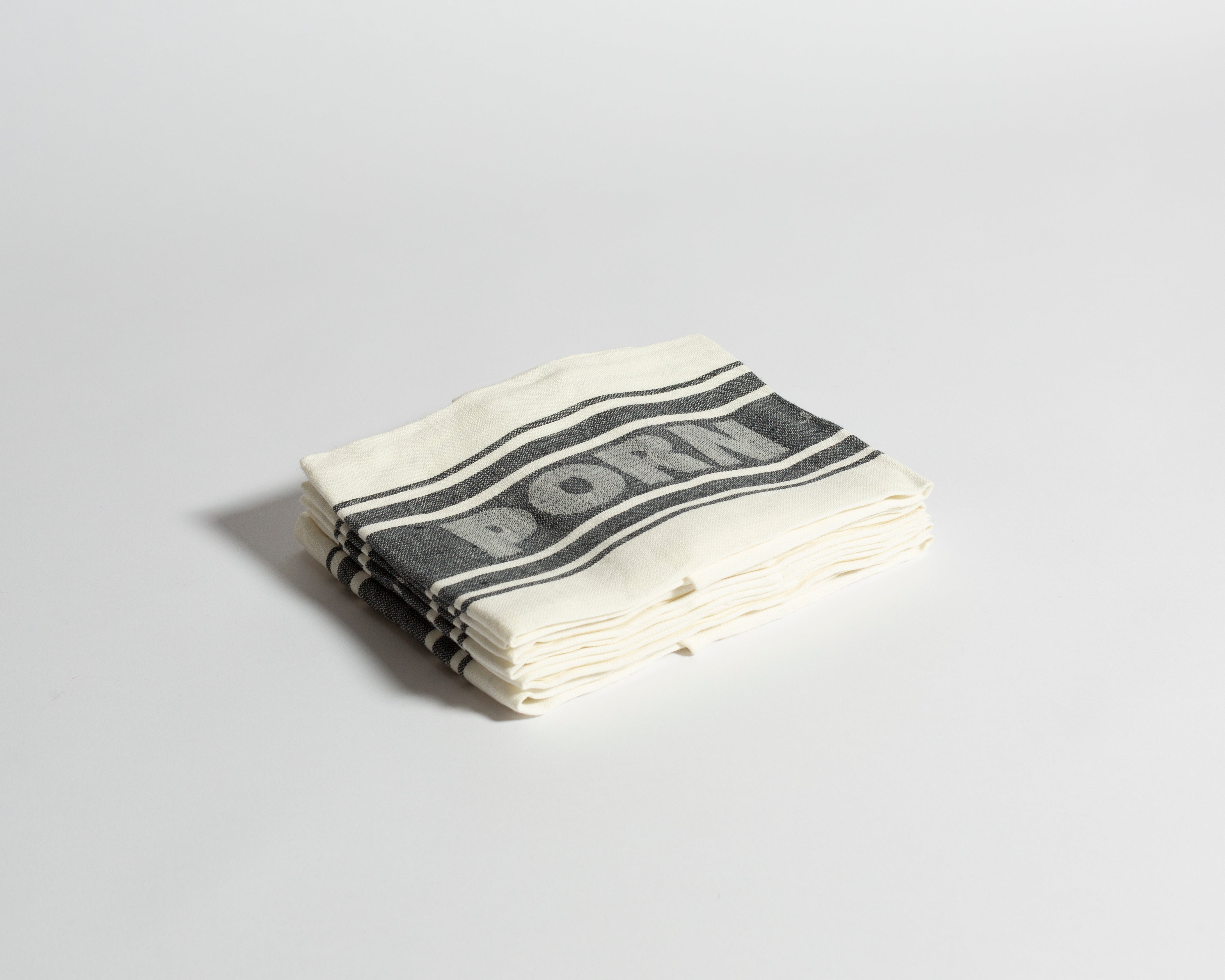 J.W.Anderson Homeware Porn Napkins Servietten Schwarz 6er Set