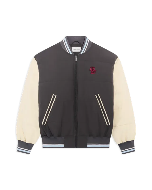 Drôle De Monsieur Horses Puffer Jacke Grau Polyester