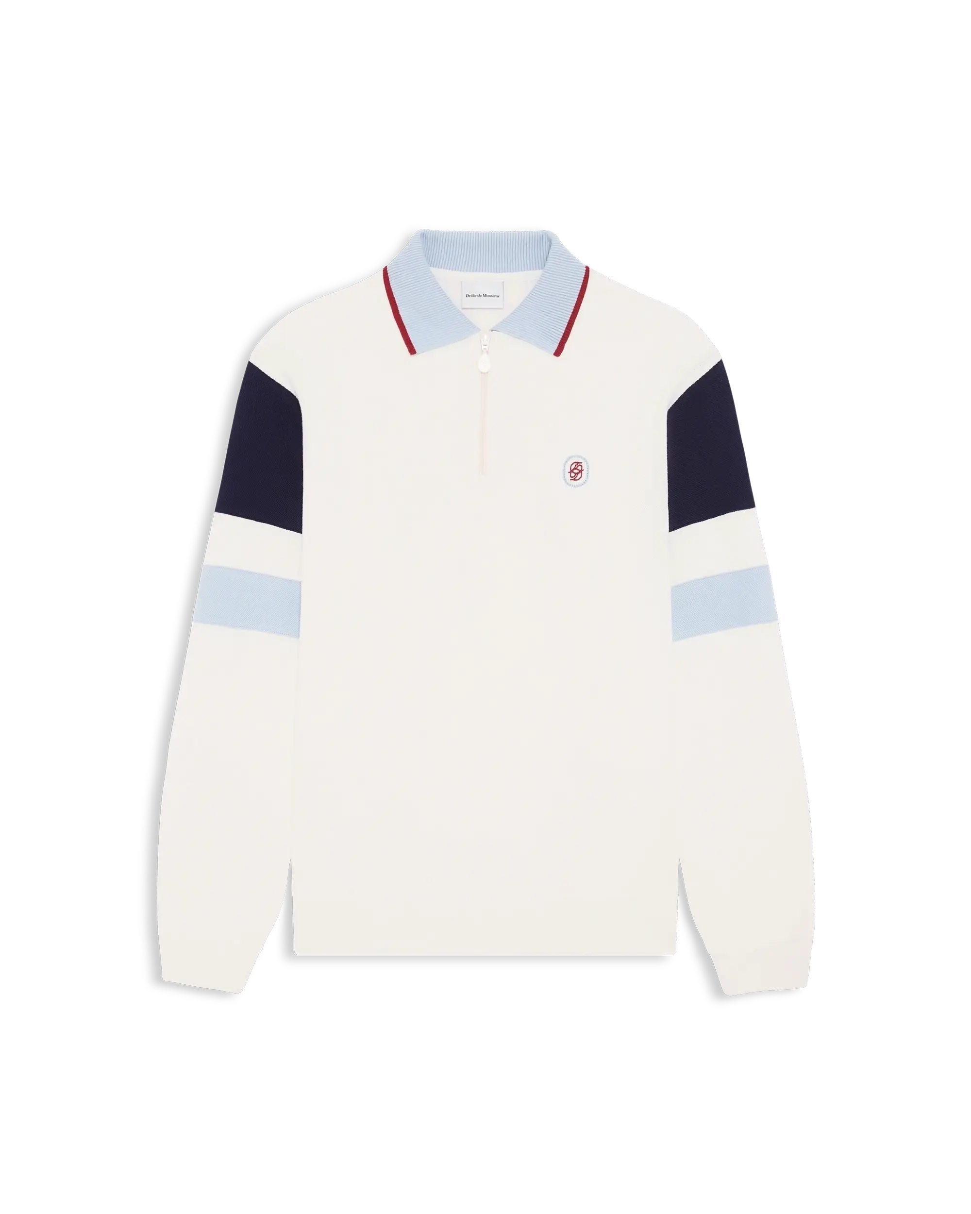 Drôle De Monsieur Polo D Miroir Color Block Polo Off-White