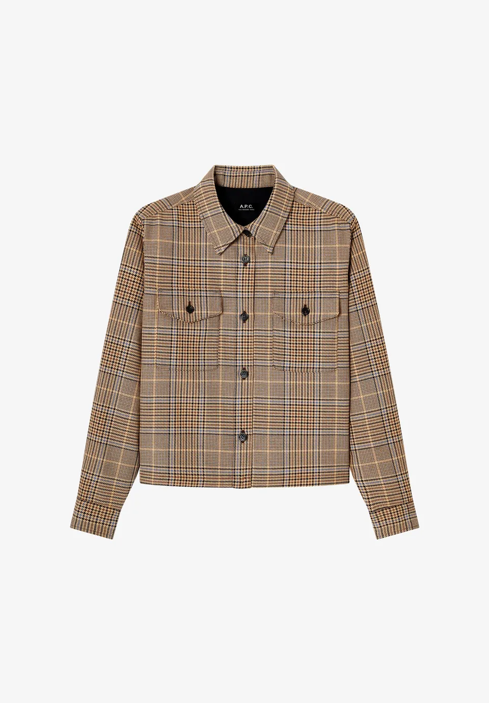 A.P.C. Coats Jacke braun kariert Baumwolljacke