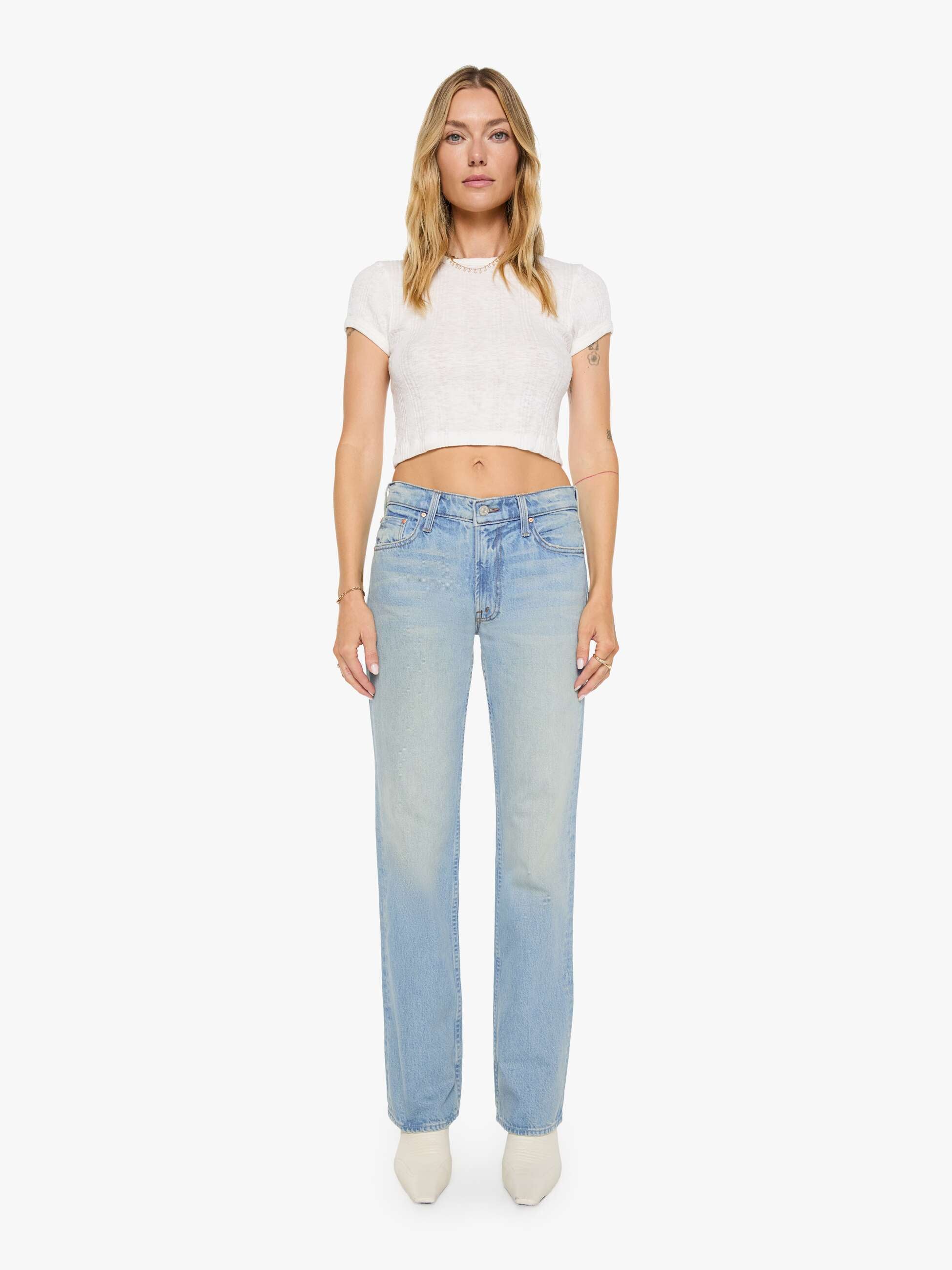 Mother The Reifler Jeans Daydreamer Hellblau Straight