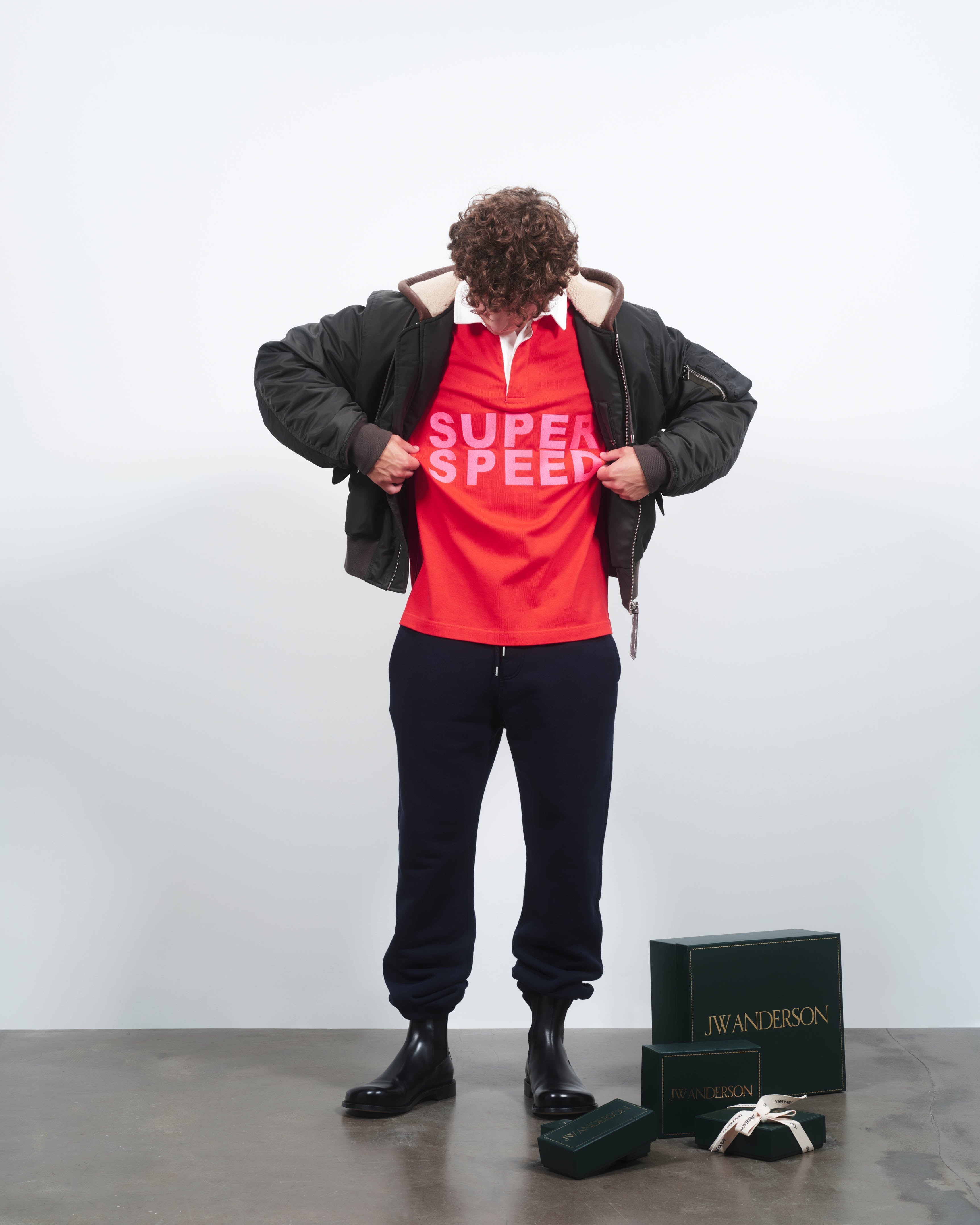 J.W.Anderson Super Speed Rugby Polo Top Rot Jersey