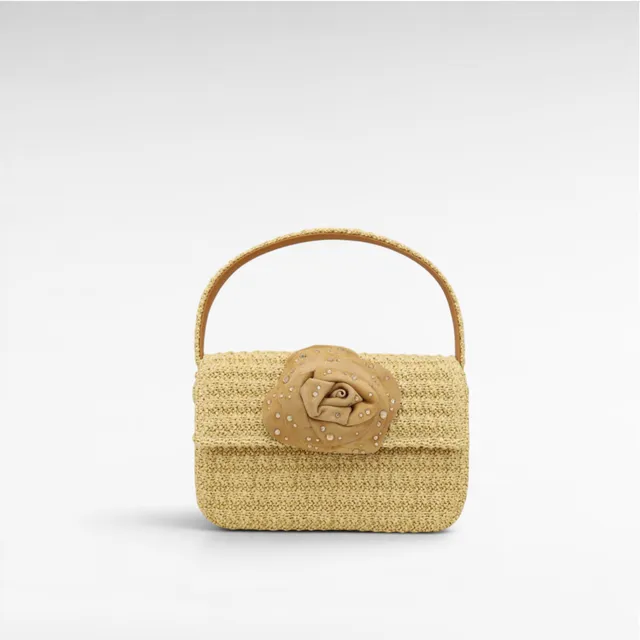 Gedebe Habibi Mini Peonia Raffia Tasche