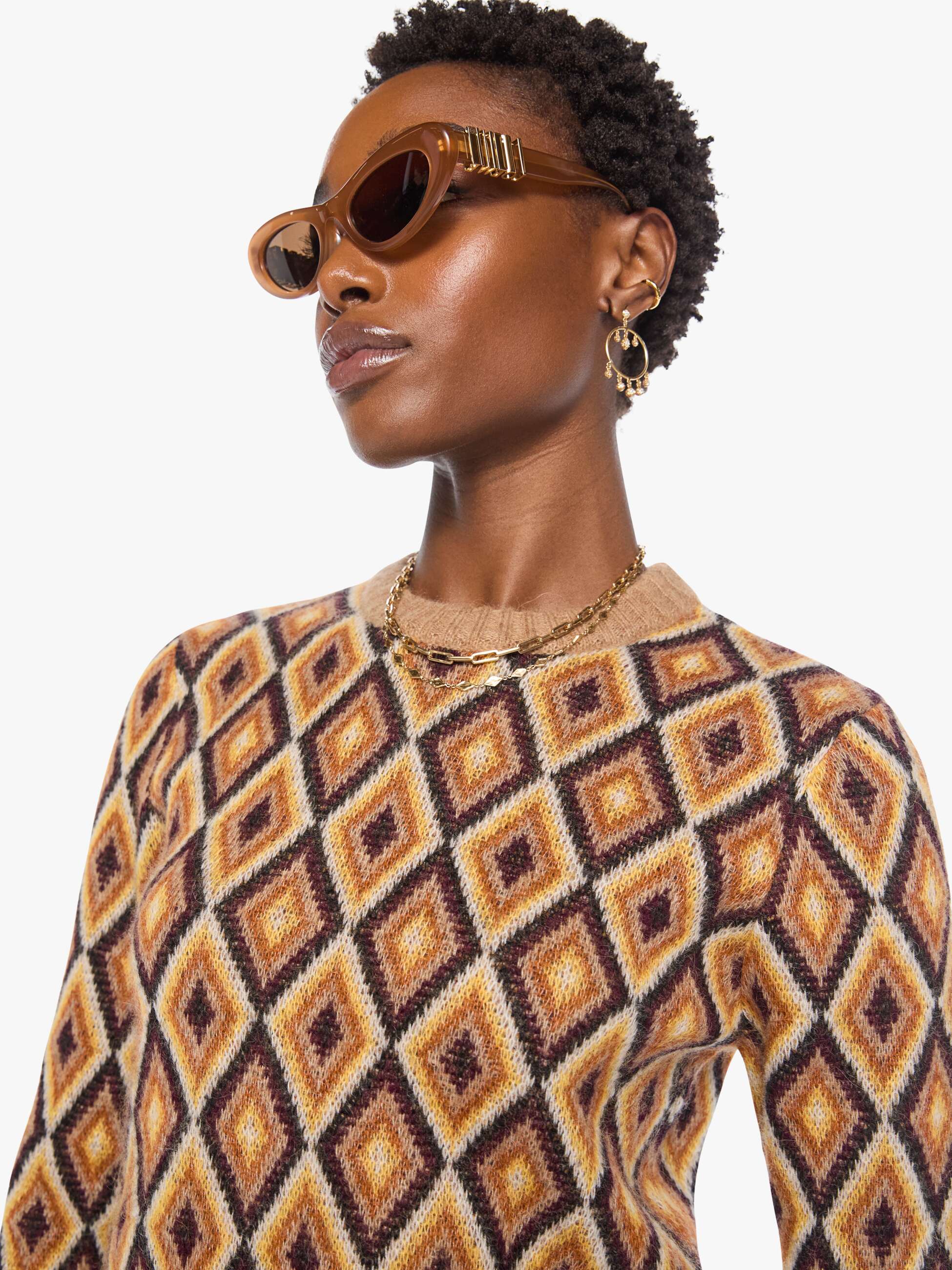 Mother The Crop Jumper Strickpullover Beeswax Alpaka Cropped