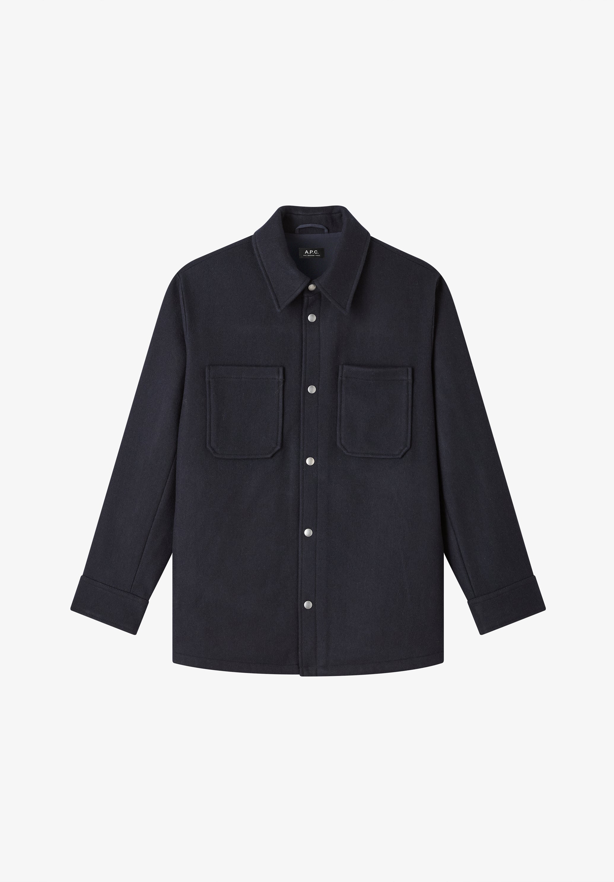 A.P.C. Wolljacke Marineblau Meliert Wolle Gr M