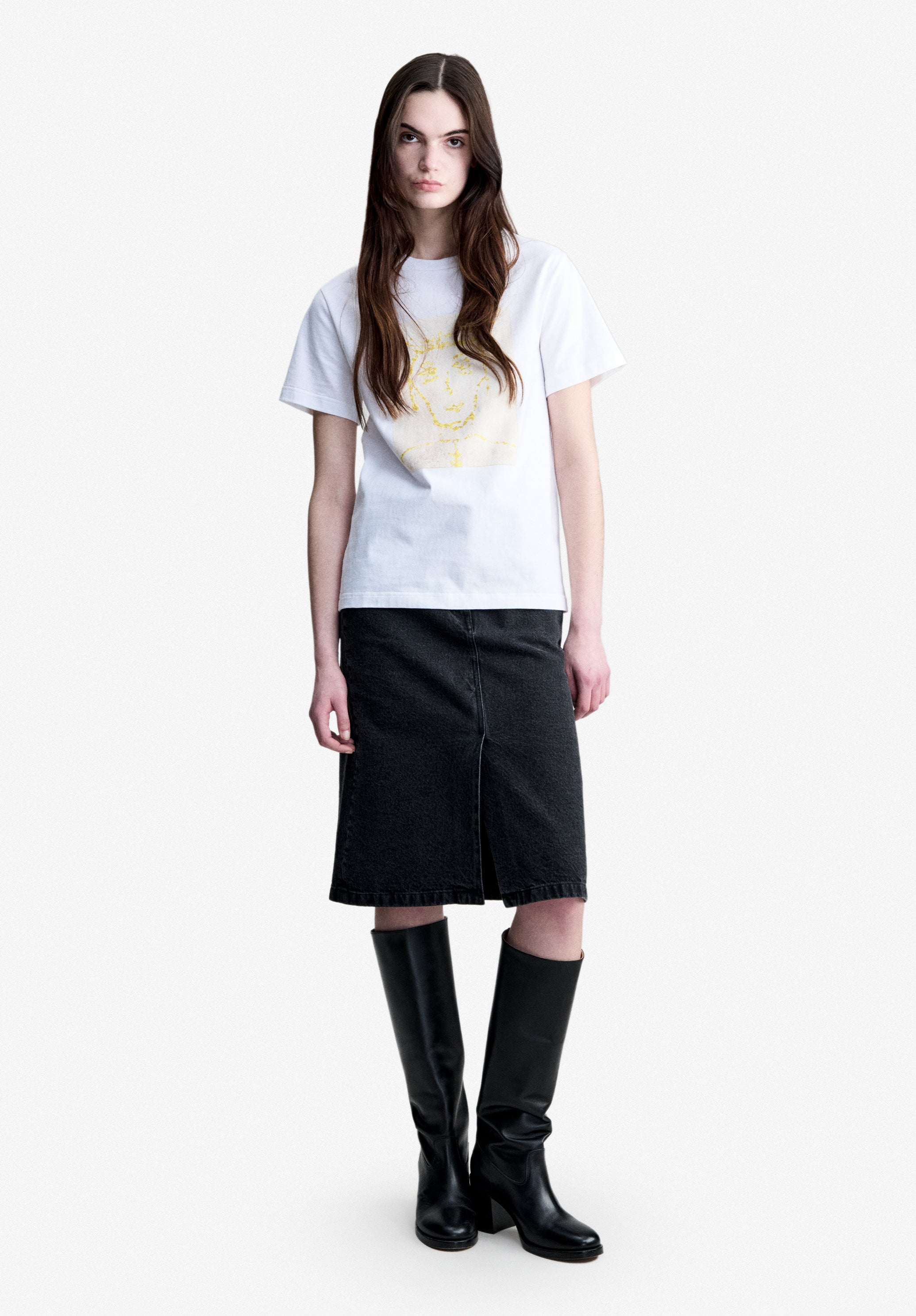 A.P.C. Jean Portrait T-Shirt Größe M Portrait-Print