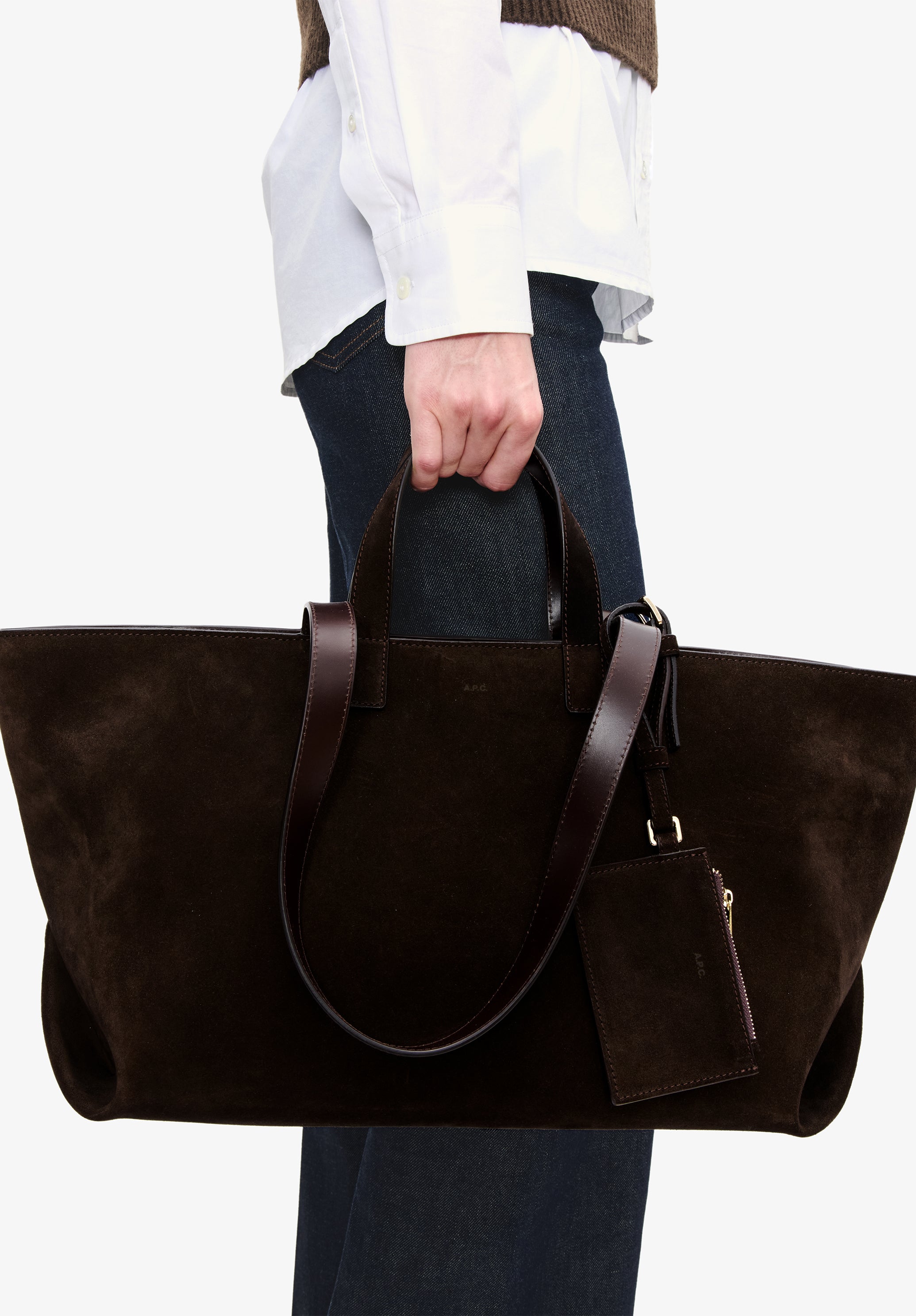 A.P.C. Le Drummer Handtasche Henkeltasche TU Baumwollfutter