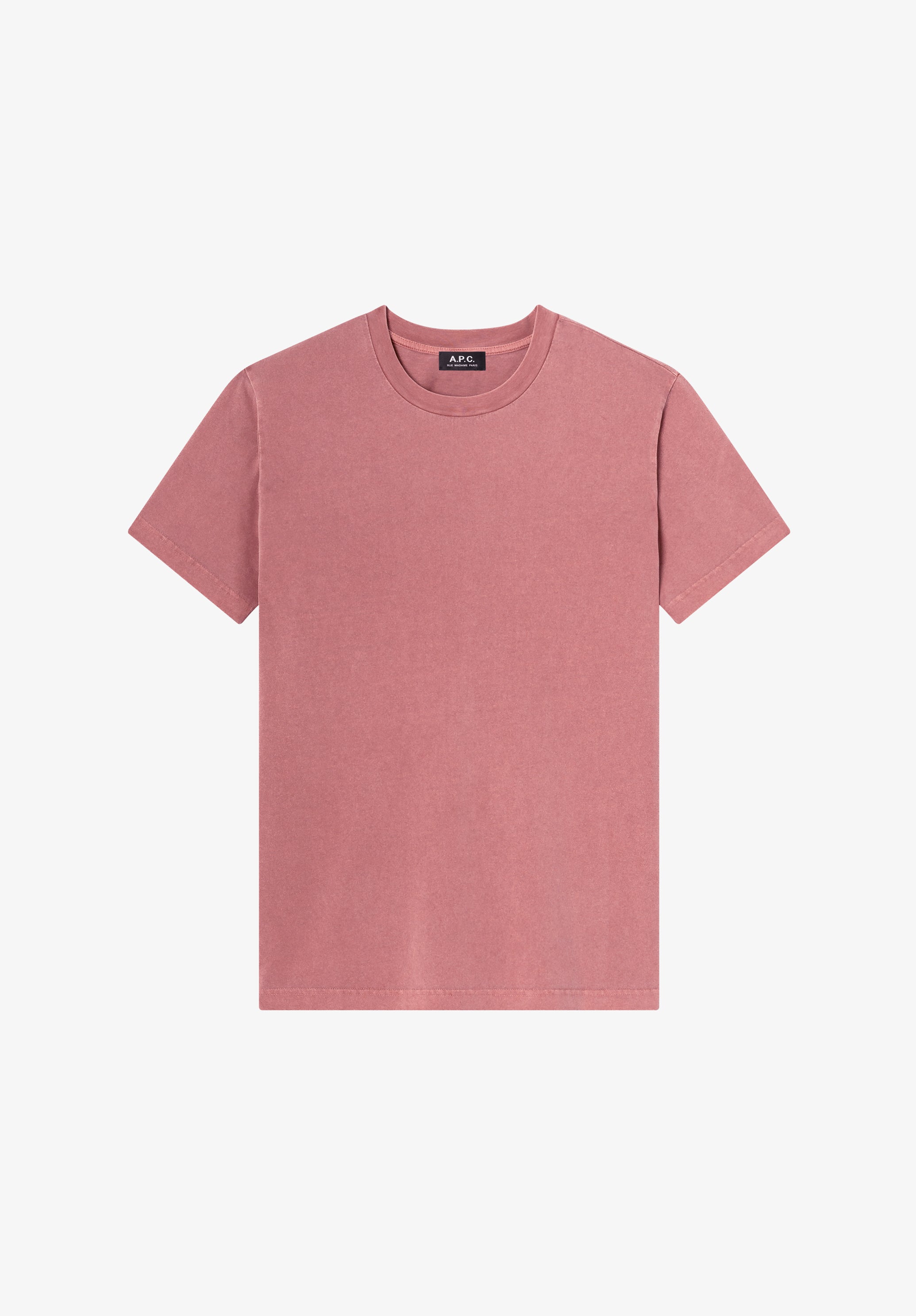 A.P.C. Herbst 27 T-Shirt himbeerrosa Bio-Baumwolle
