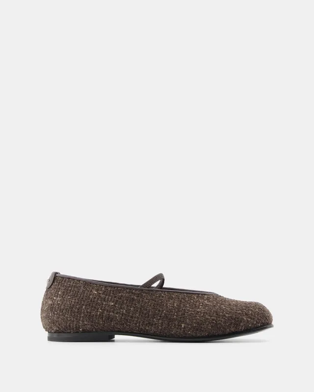Nodaleto Nodstalgia Cindy 5 Ballerina Braun Tweed 5mm