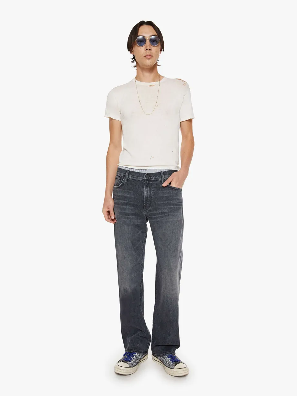 Mother The Big Shot Jeans Questionable Decisions Schwarz
