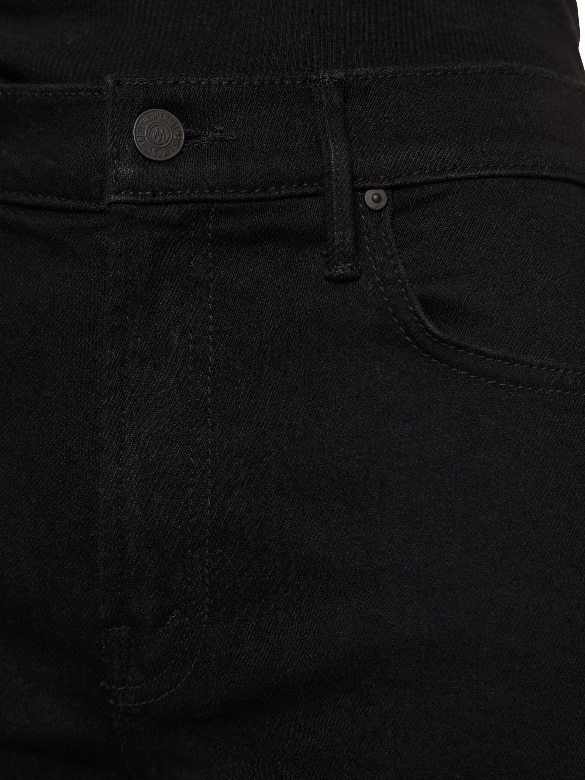 Mother Denim The Lil Kick It Jeans Nighty Night Schwarz
