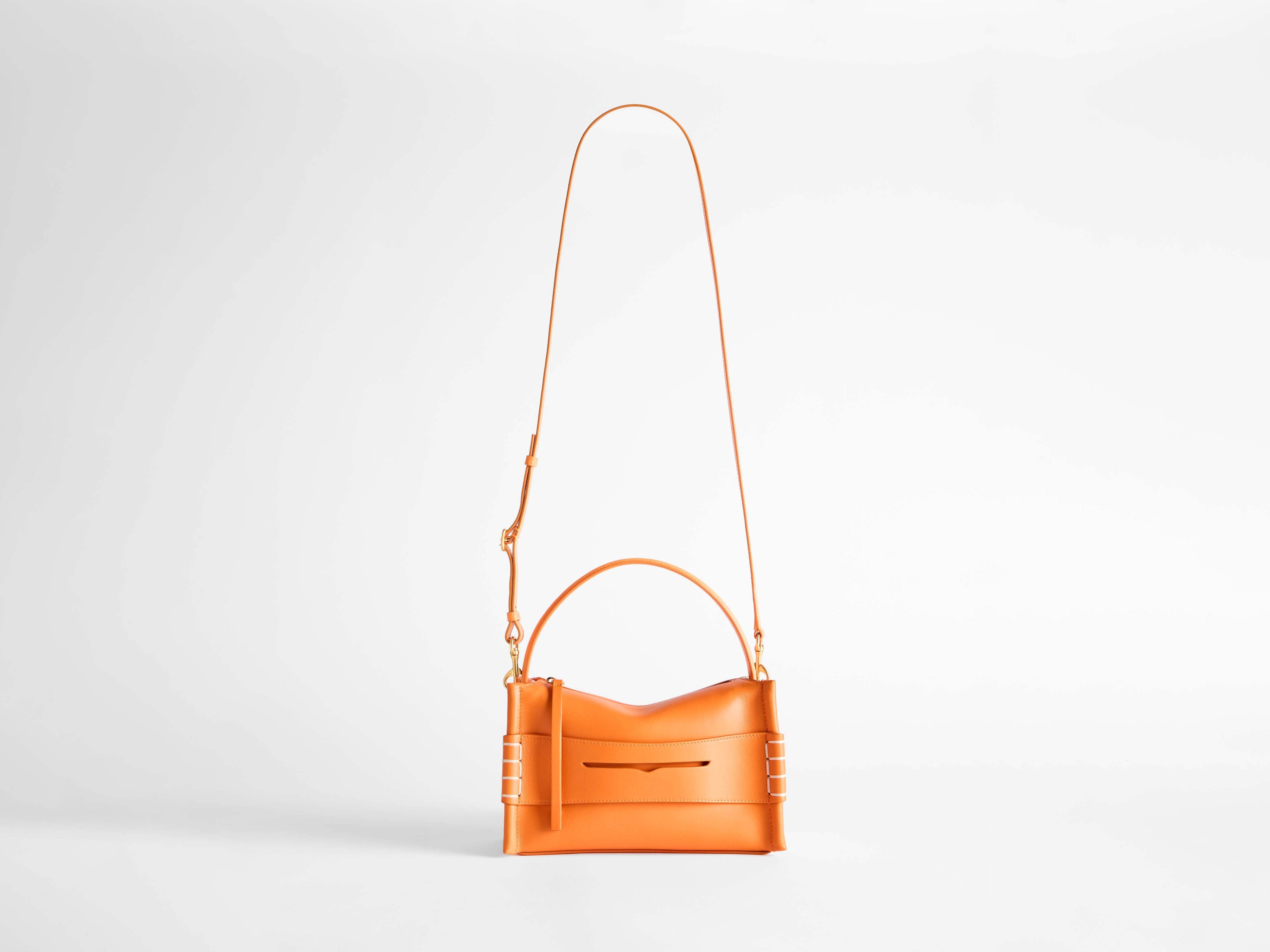 J.W.Anderson Bags Small Loafer Bag Handtasche Orange Leder
