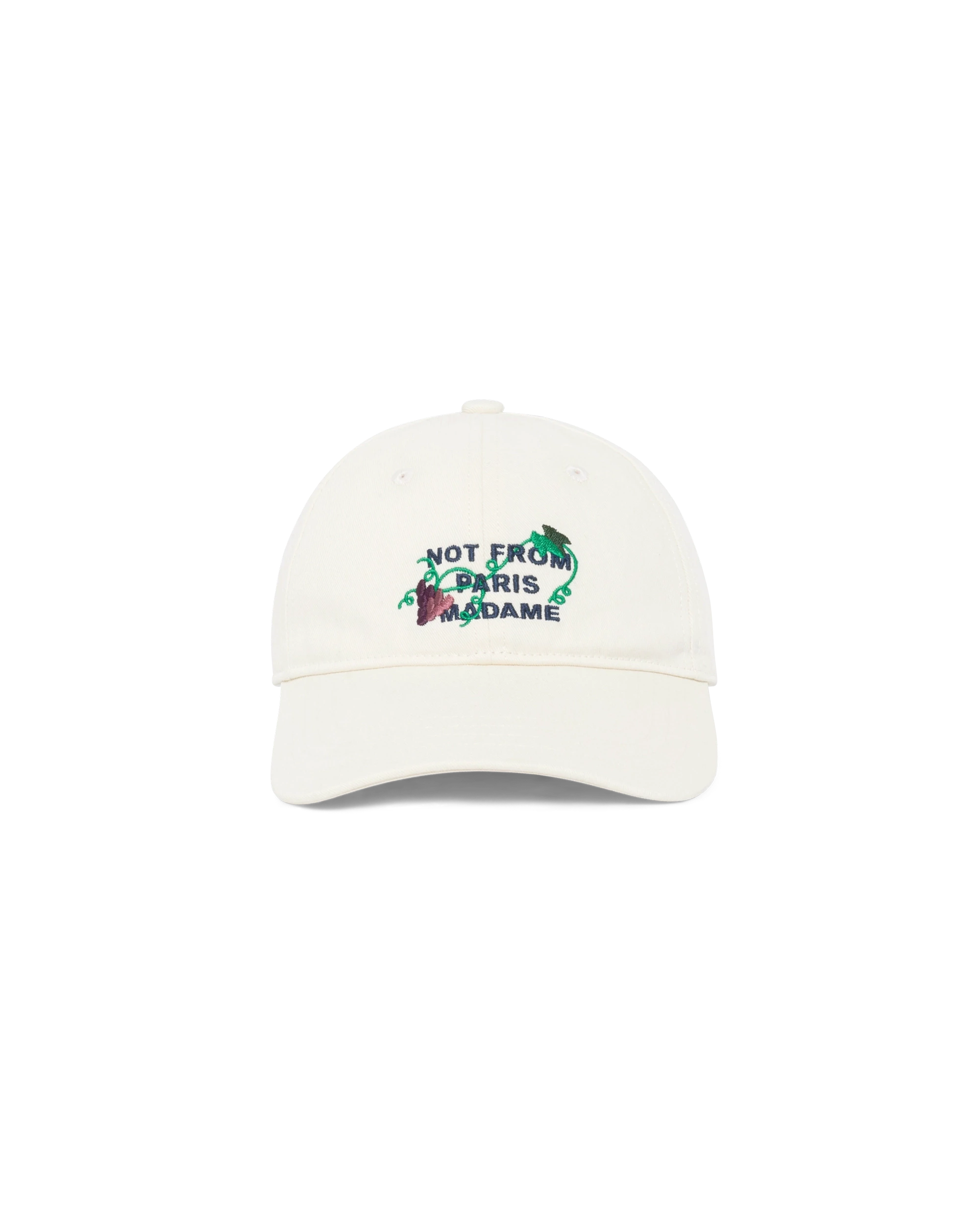 Drôle De Monsieur Vine Slogan Cap off-white Baumwolle