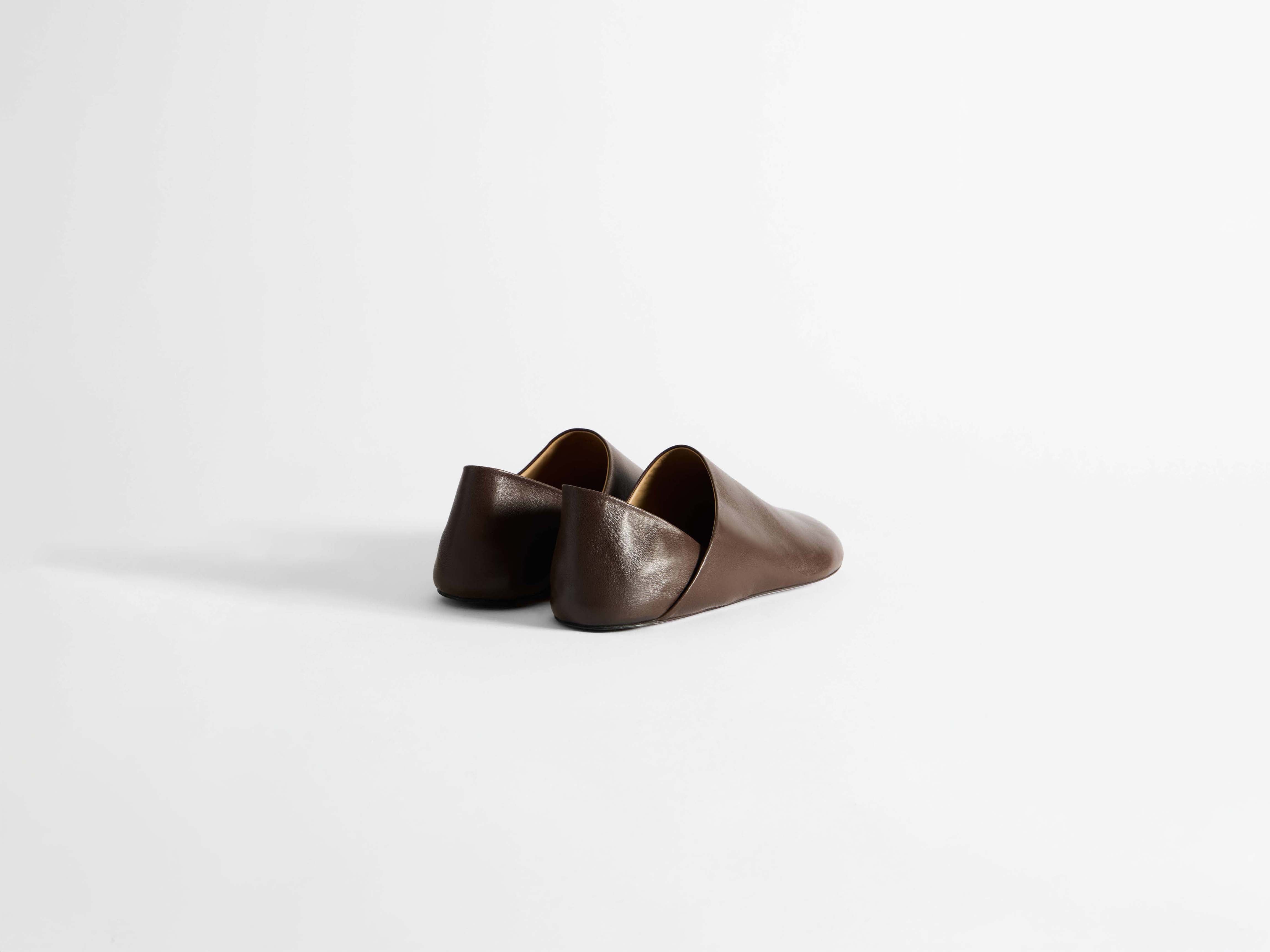 J.W.Anderson Babouche Mules Pantoletten Schokobraun Leder