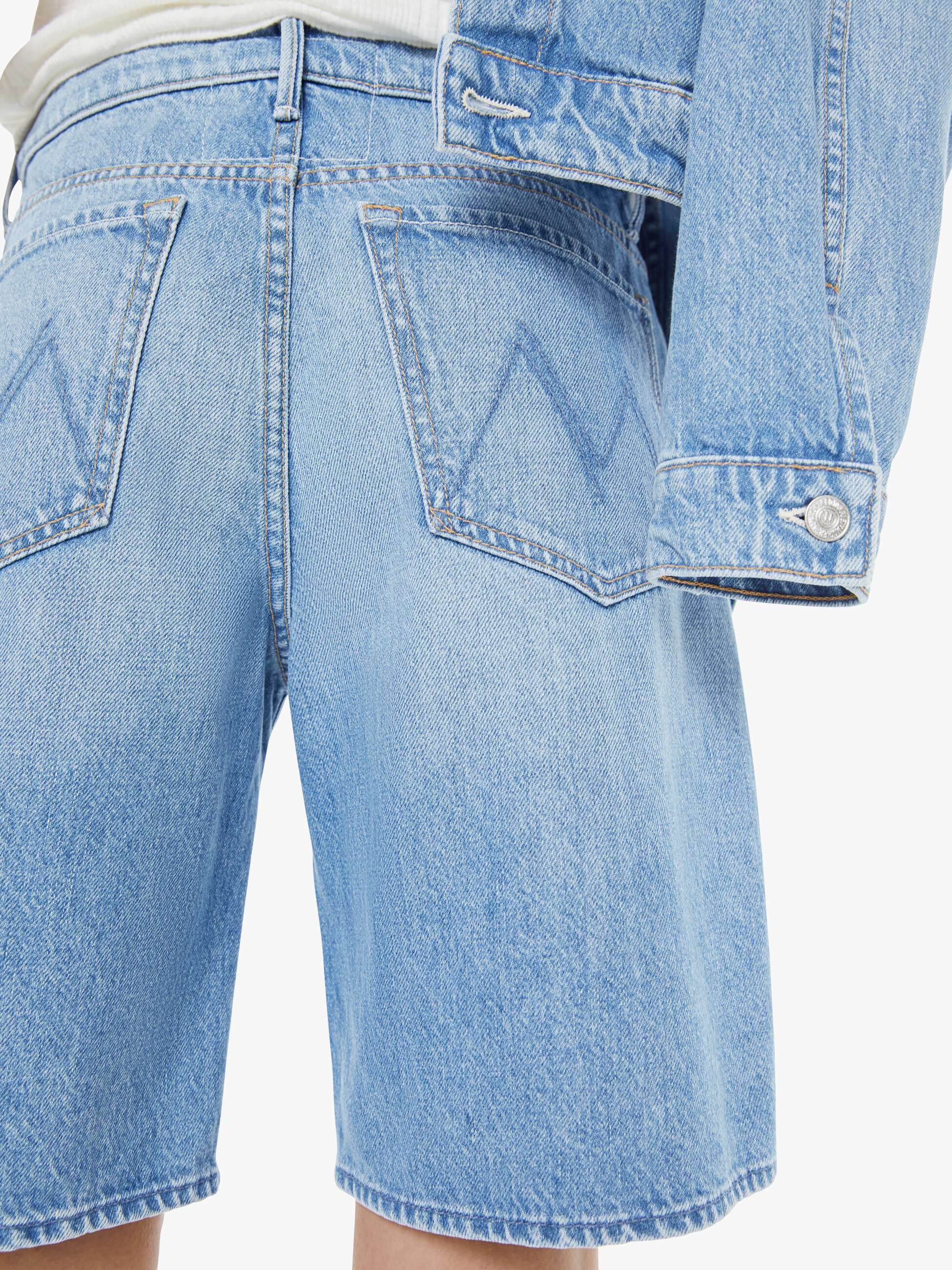 Mother The Undercover Bermuda Short Last Bite Hellblau