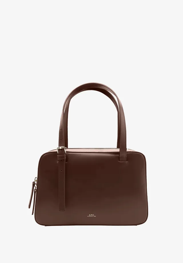 A.P.C. Virginie Box Handtasche Kalbsleder Braun TU