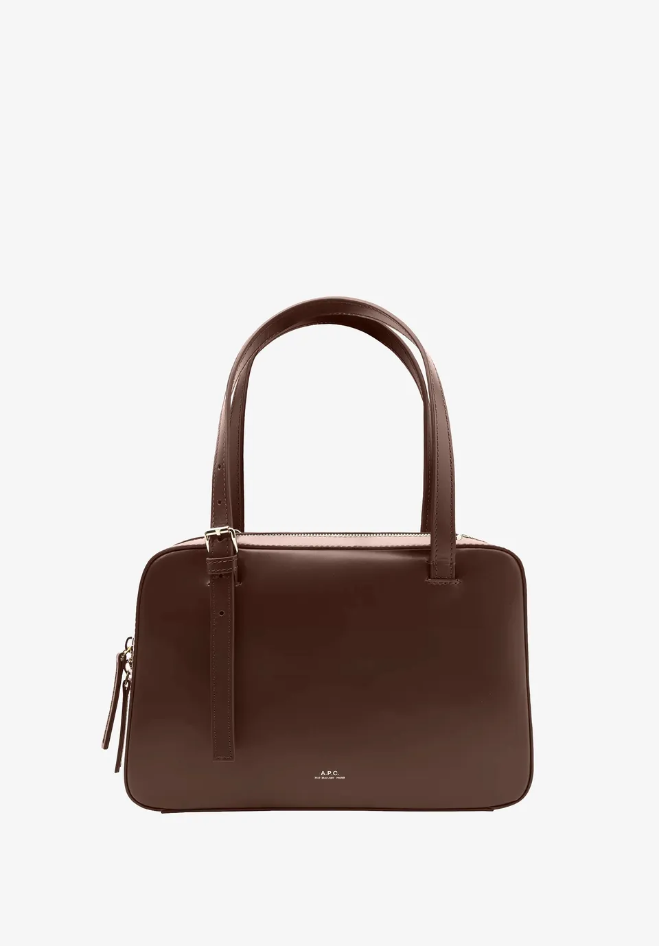 A.P.C. Virginie Box Handtasche Kalbsleder Braun TU