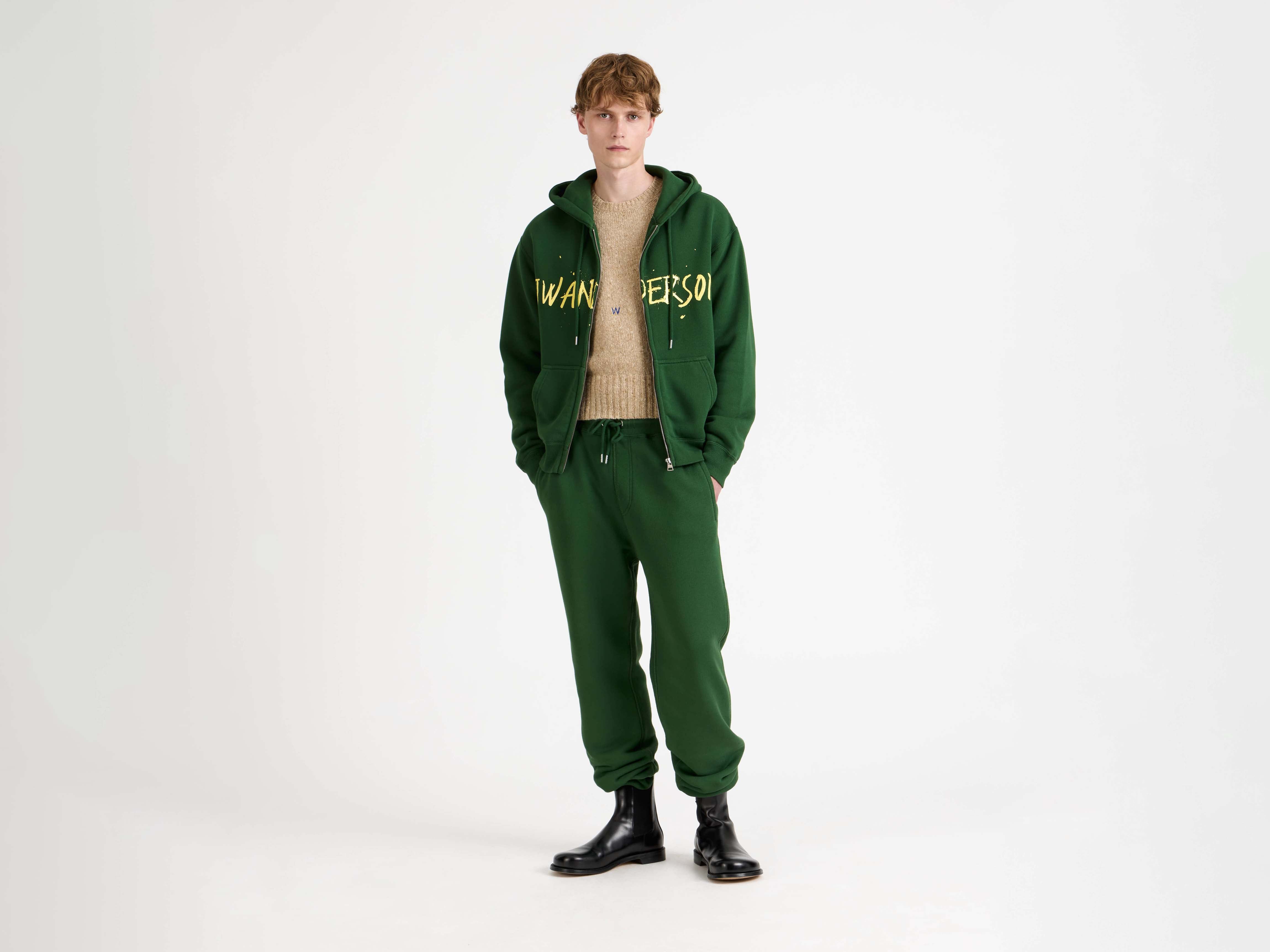 J.W.Anderson Cuffed Sweatpants Jogginghose Grün Jersey