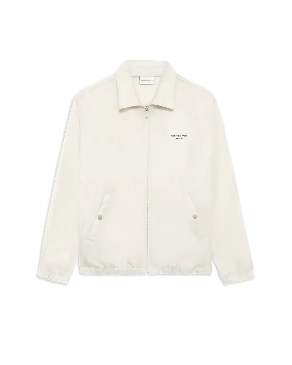 Drôle De Monsieur Slogan Nylon Jacket Jacke Hellbeige Polyamid
