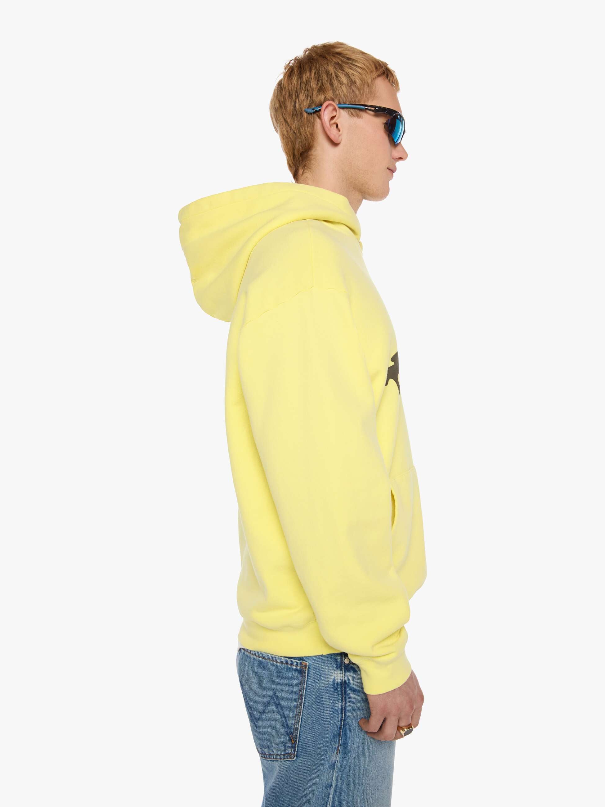 Mother Oversized Hoodie Gooey gelb Baumwolle