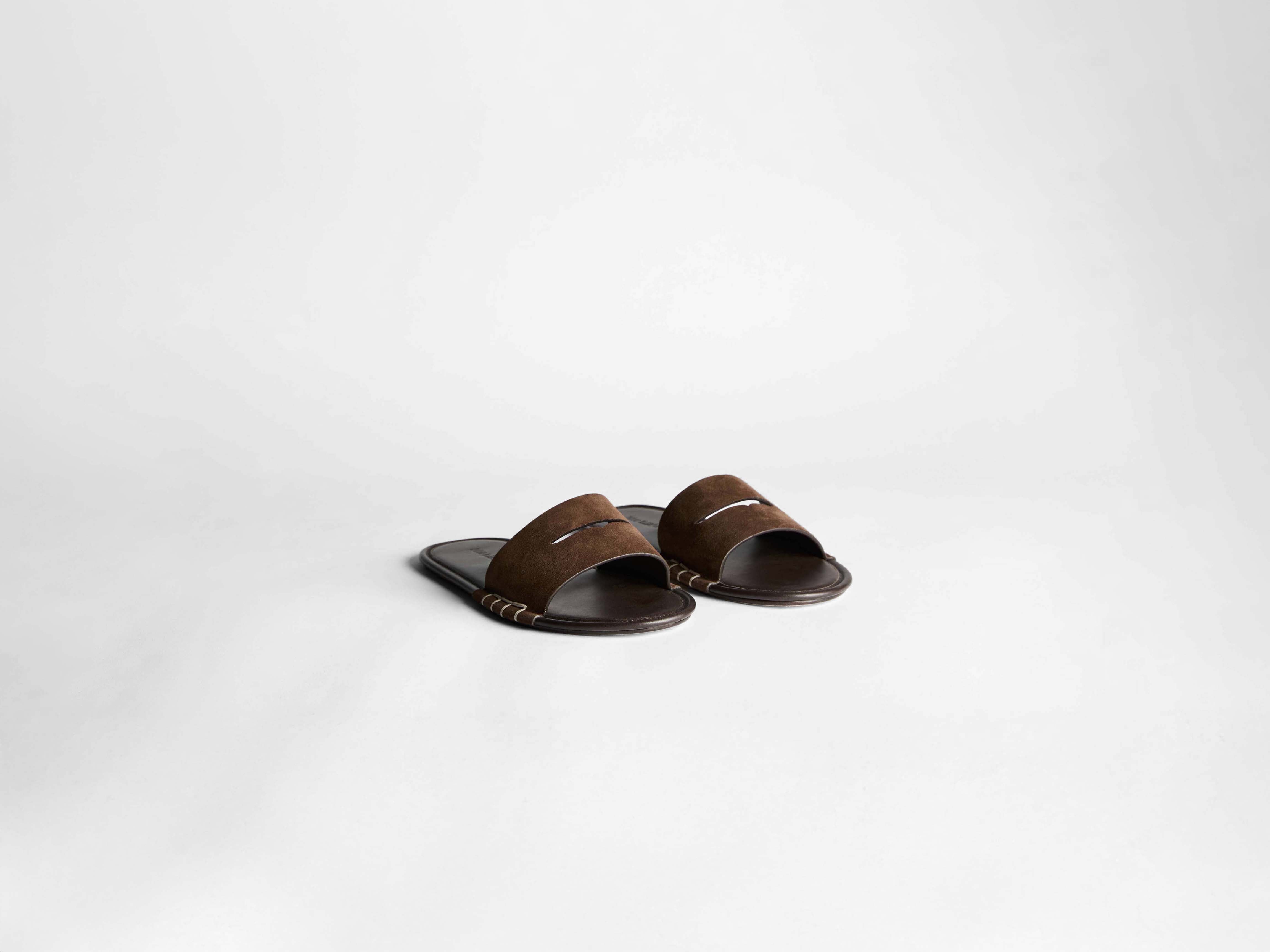 J.W.Anderson Loafer Slides Damen Braun Wildleder