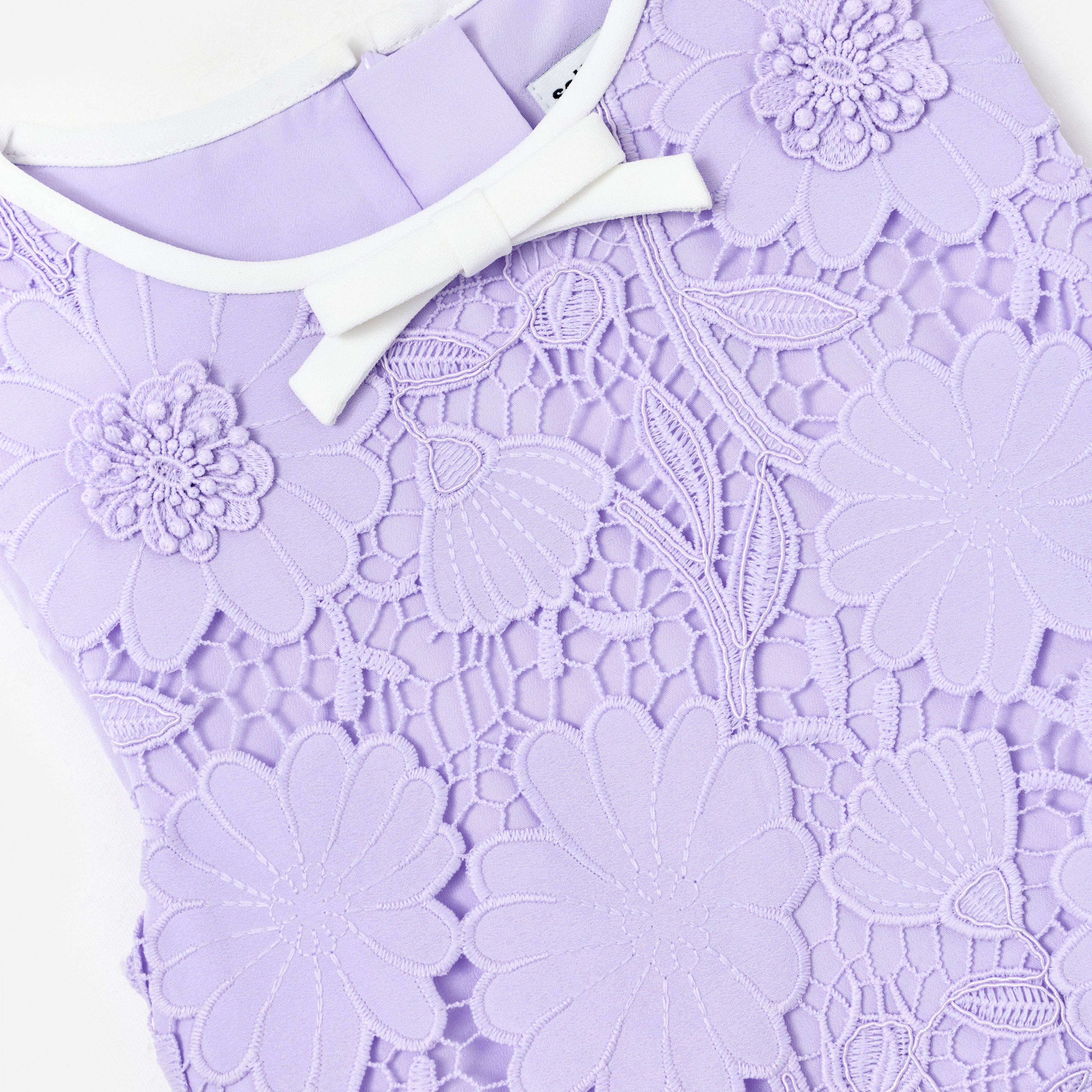 Self Portrait Lilac Lace Kinderkleid Lila 5/6 Spitze Schleife