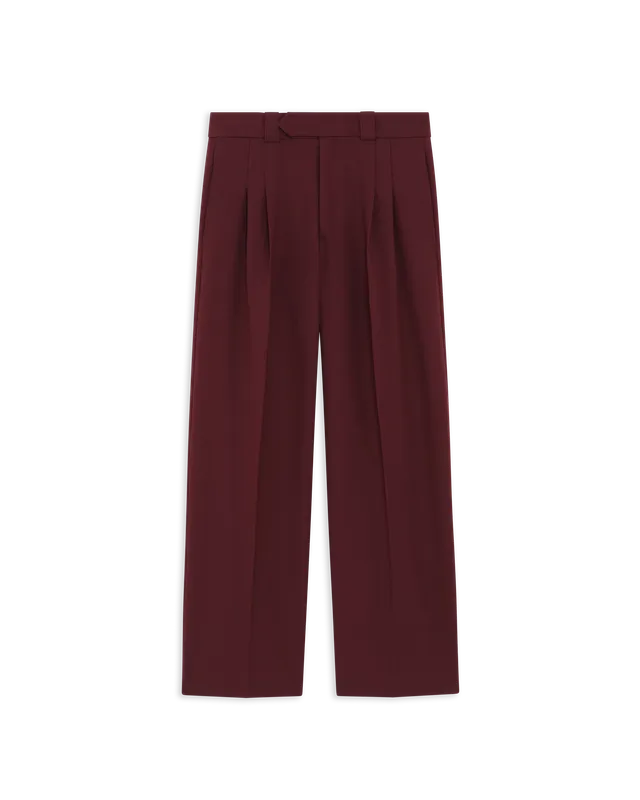 Drôle de Monsieur Wide Leg Hose Burgund Polyester