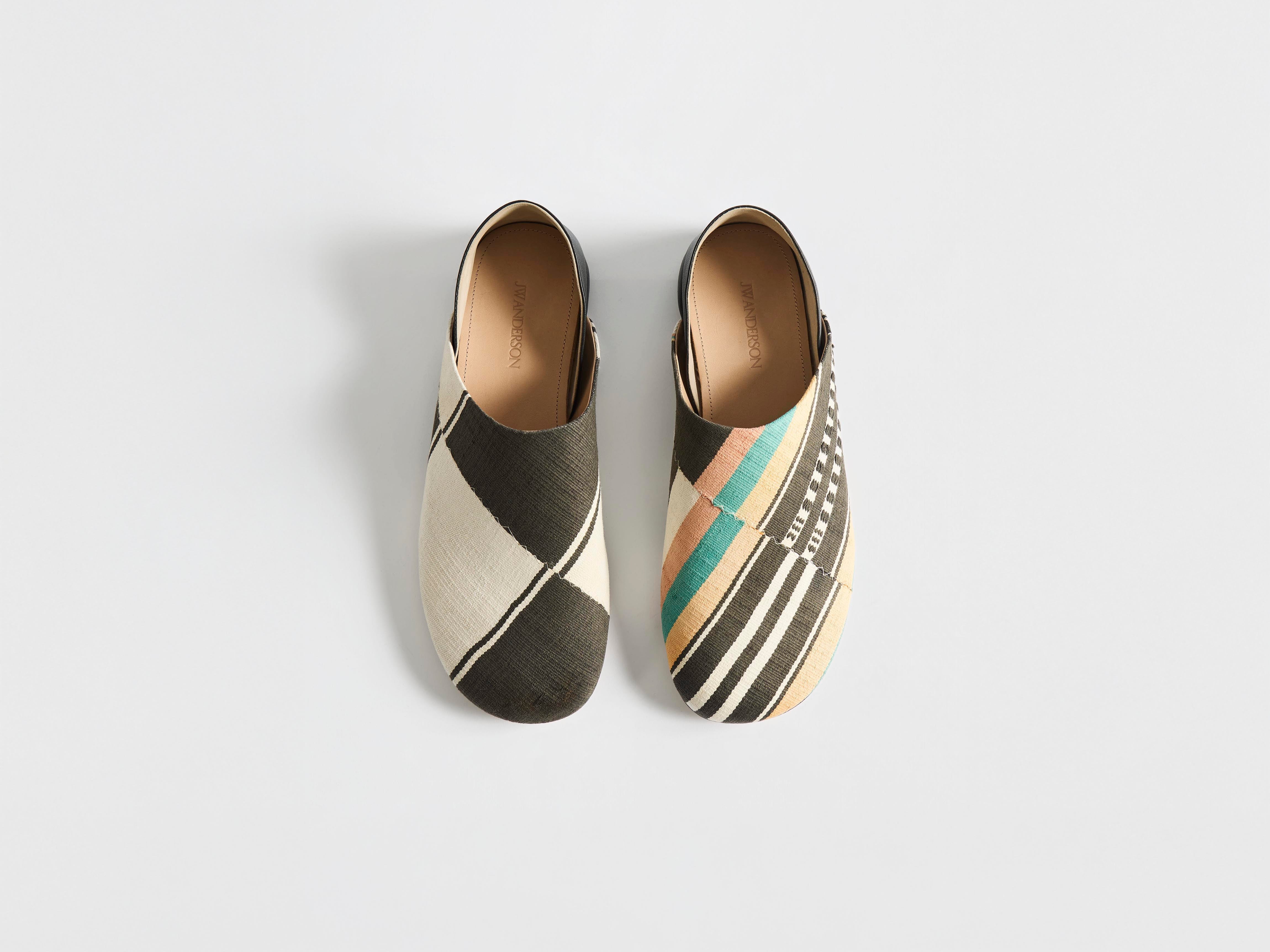 J.W.Anderson Slipper Mules Jacquard Schwarz Multi