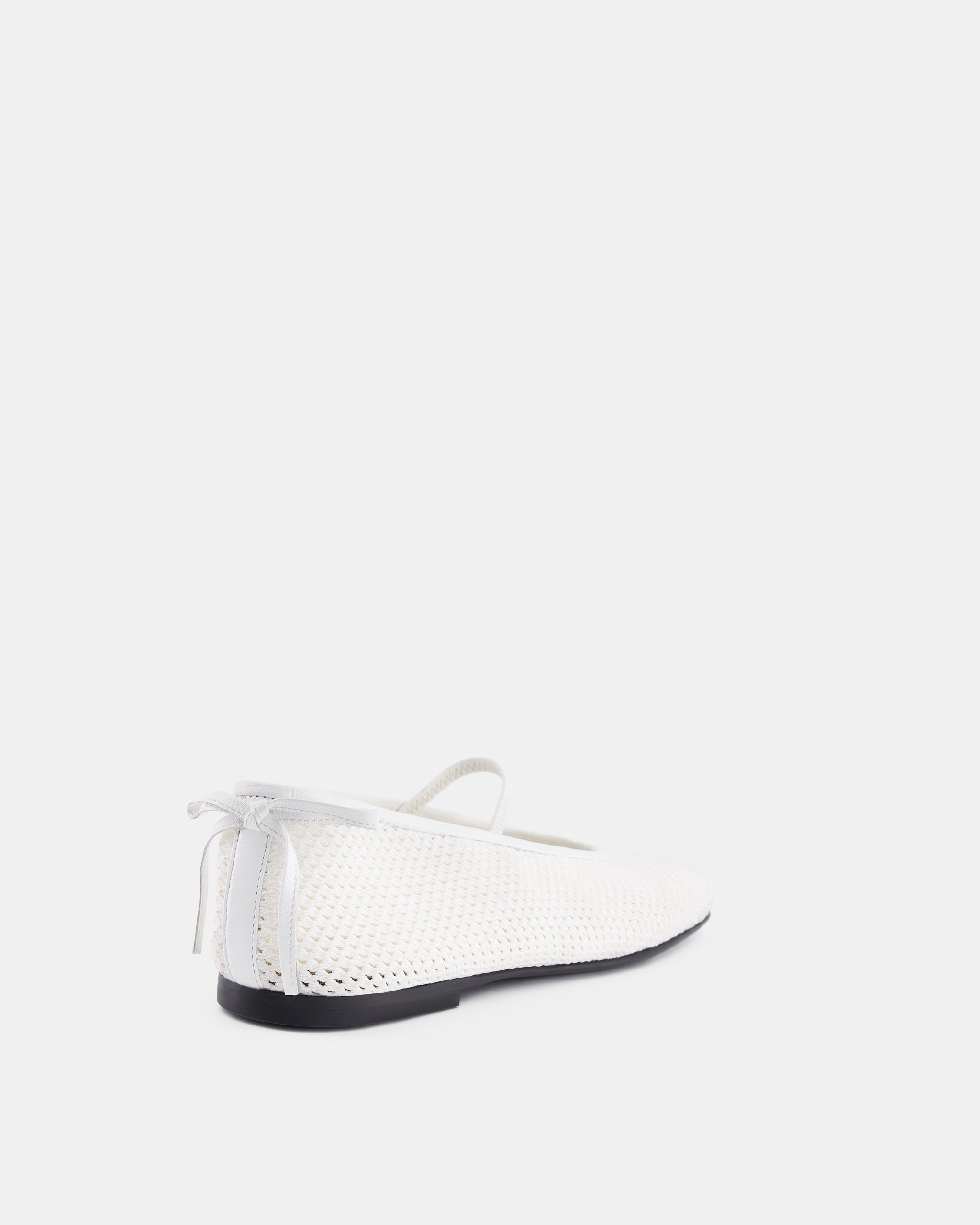 Nodaleto Bulla Node 5 Ballerinas White Crochet Schleife
