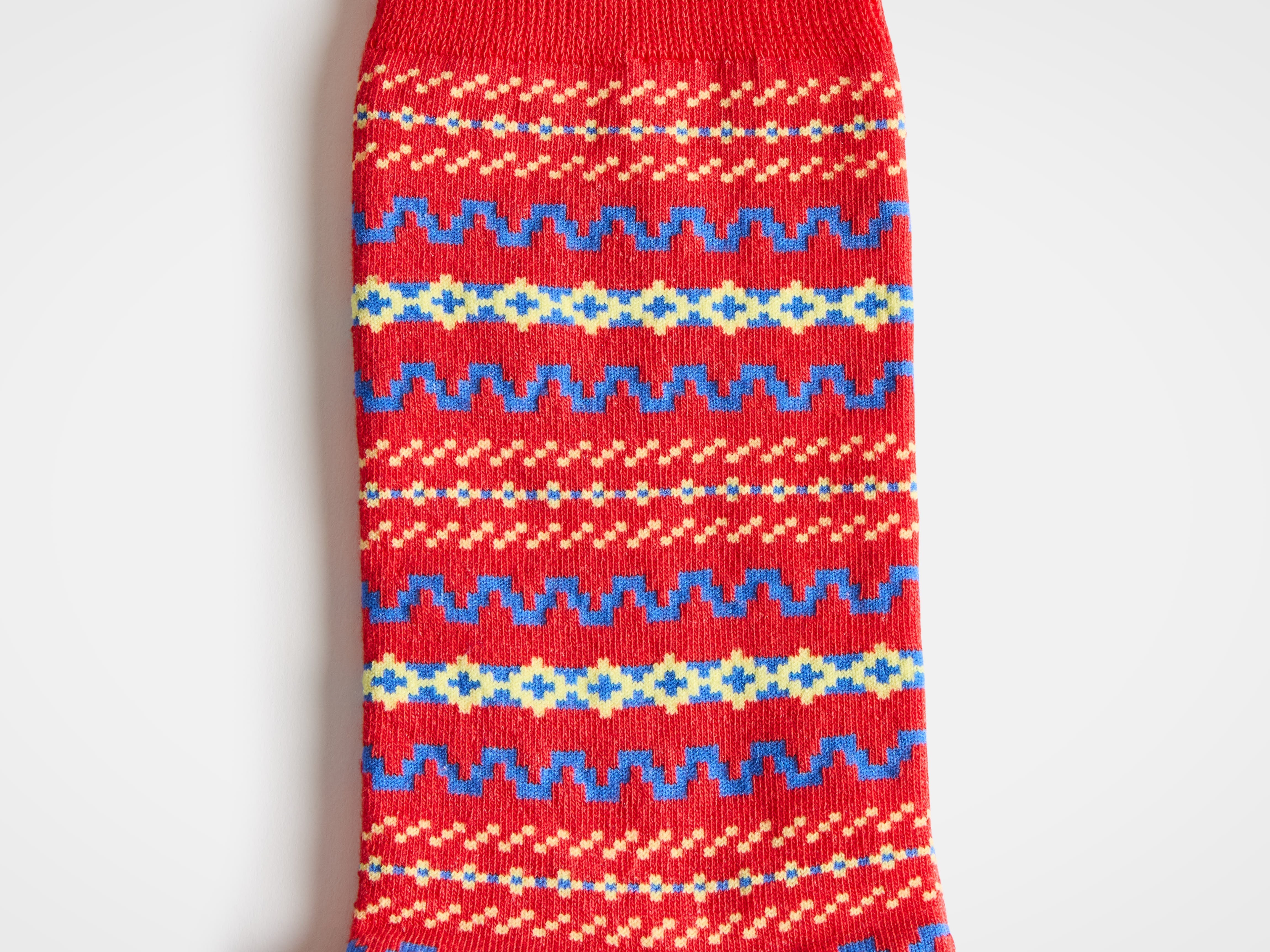 J.W.Anderson Fairisle Sock Socken Rot Fairisle-Strick