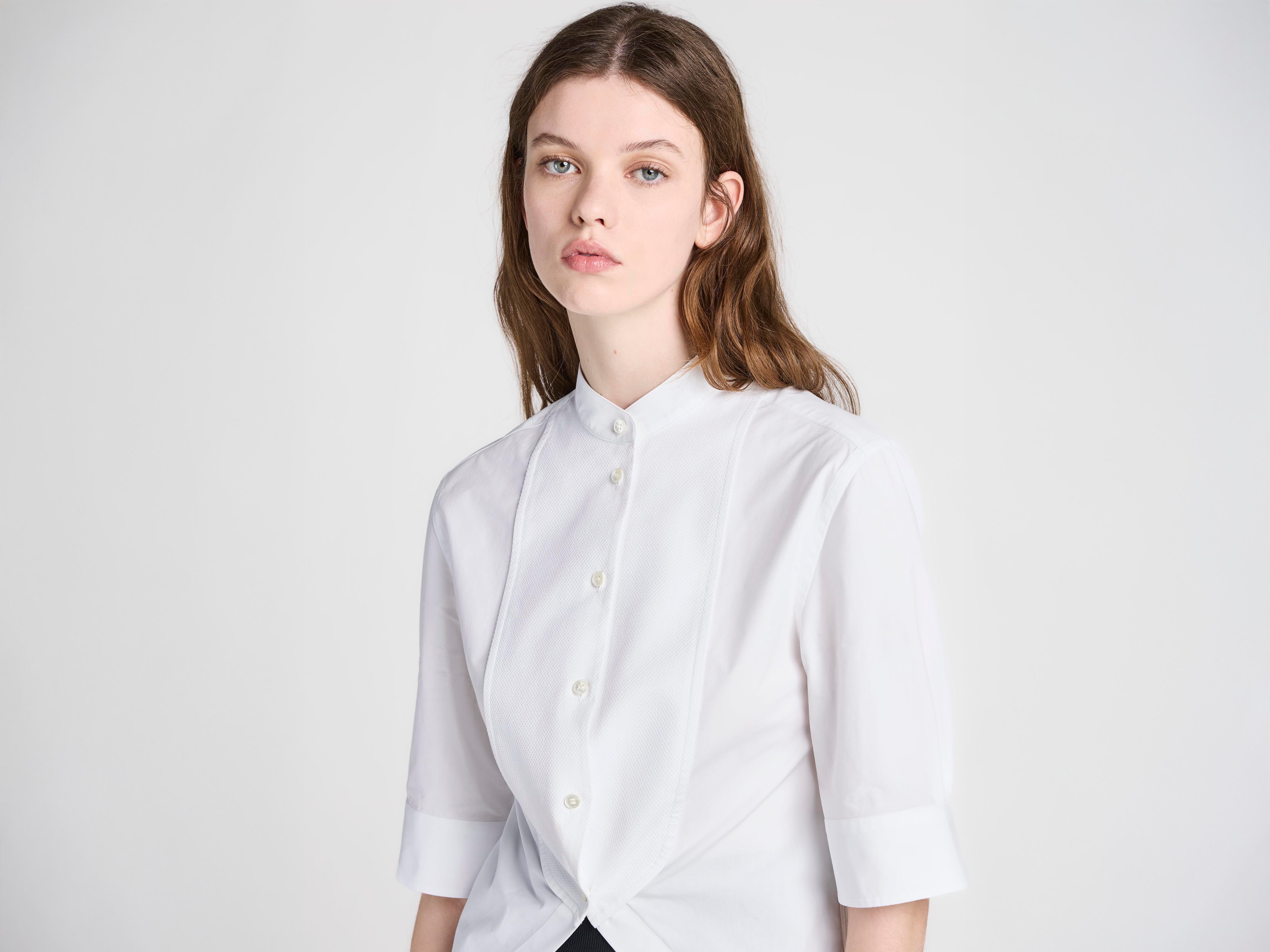 J.W.Anderson Tuxedo Bib Shirt Hemd Weiß Damen