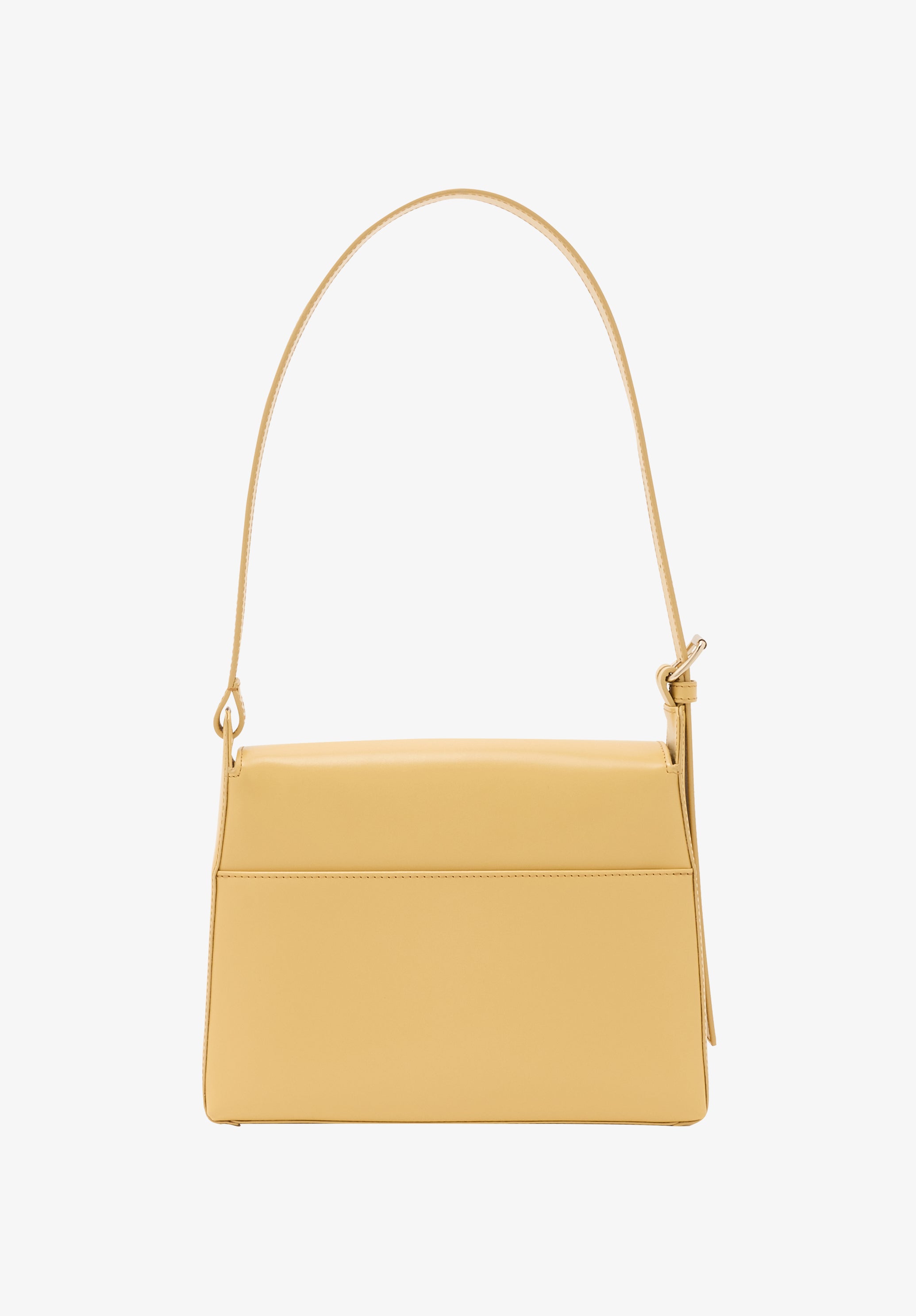A.P.C. Virginie Flap Tasche gelb Glattleder