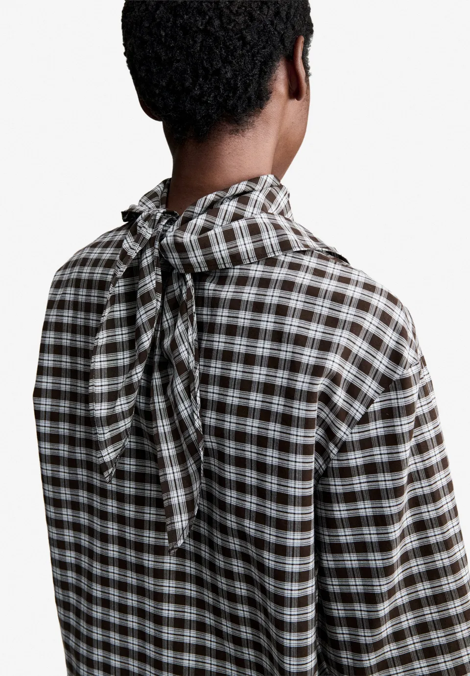 A.P.C. Bluse mit Schluppenkragen Bluse 38 Bio-Baumwolle