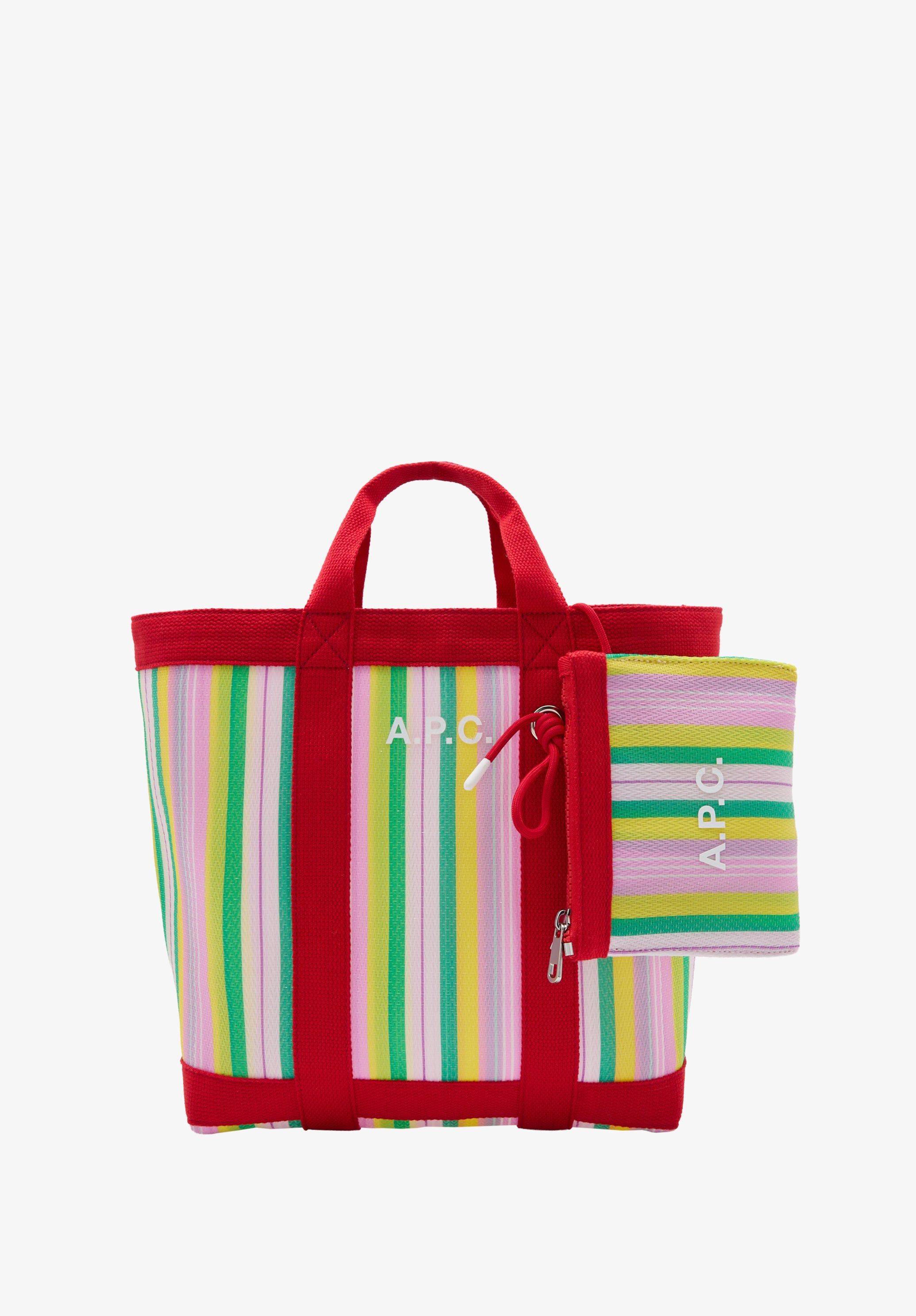 A.P.C. Blaubeere Shopper blau gross Logo