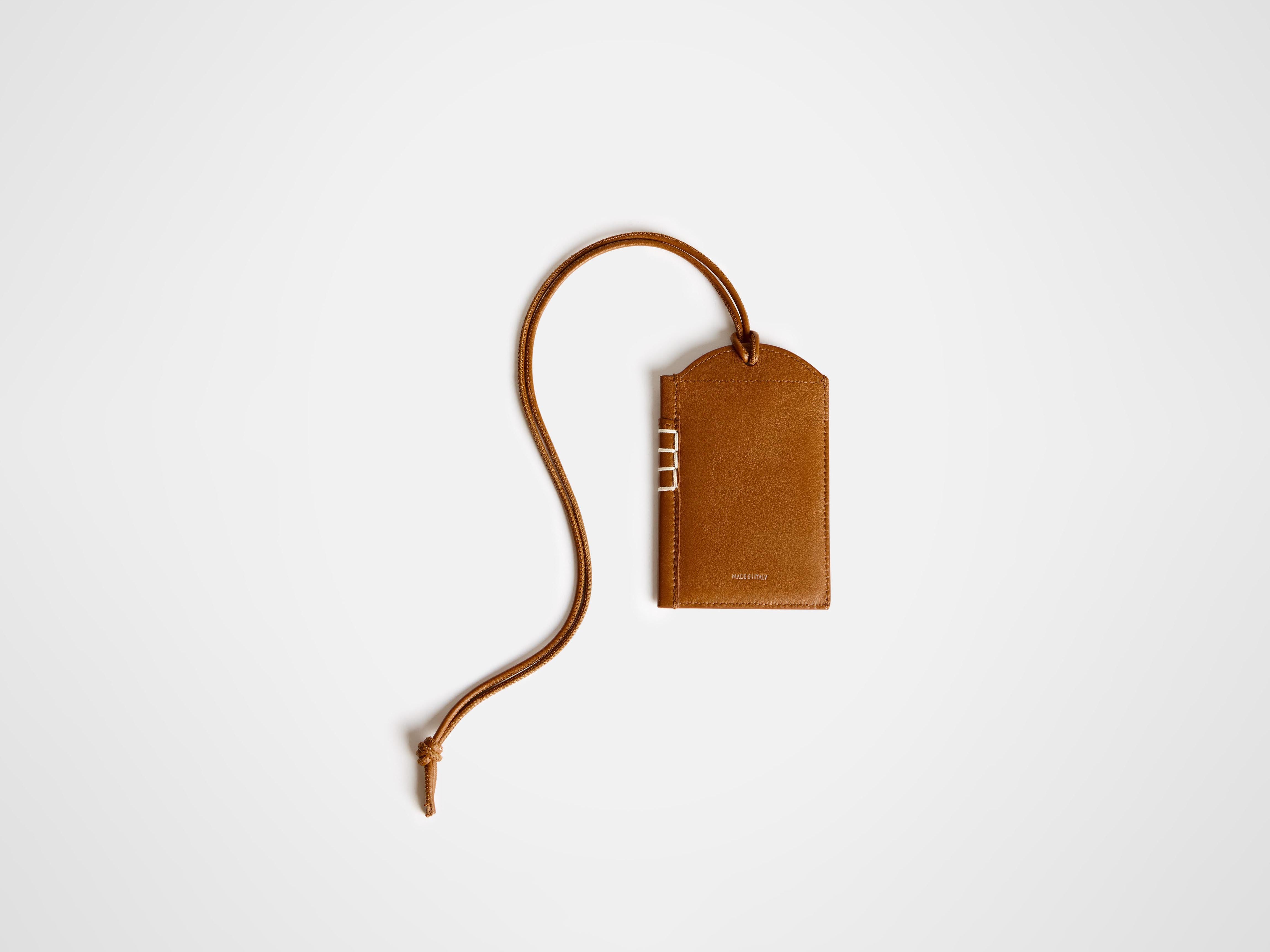 J.W.Anderson Wallets Loafer Mirror Case tan Leder
