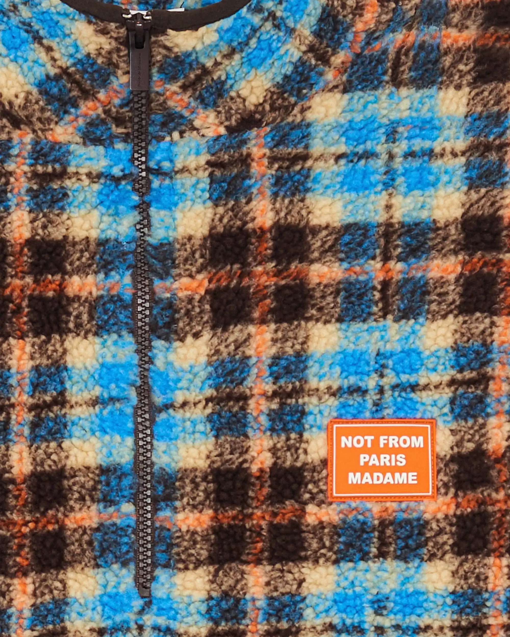 Drôle De Monsieur Checked Sherpa Jacke Multicolor Karo