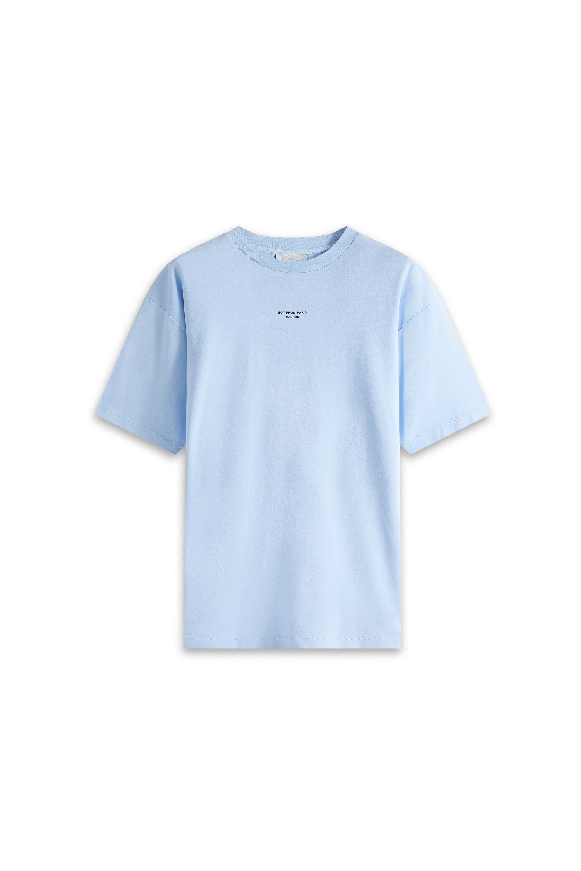 Drôle De Monsieur Le T-Shirt Slogan Classique T-Shirt Hellblau