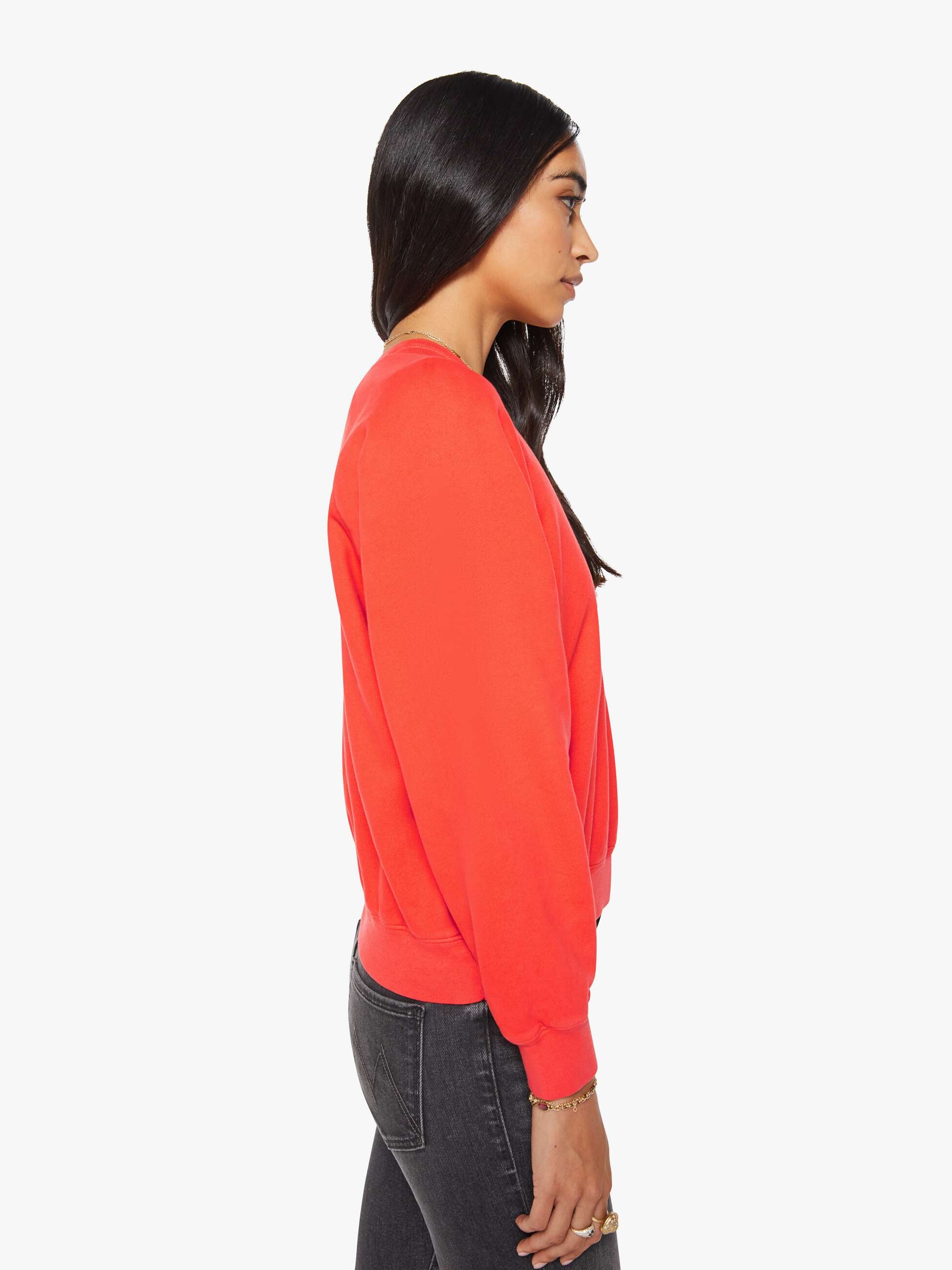 Mother Biggie Concert Sweatshirt Mandarin Red