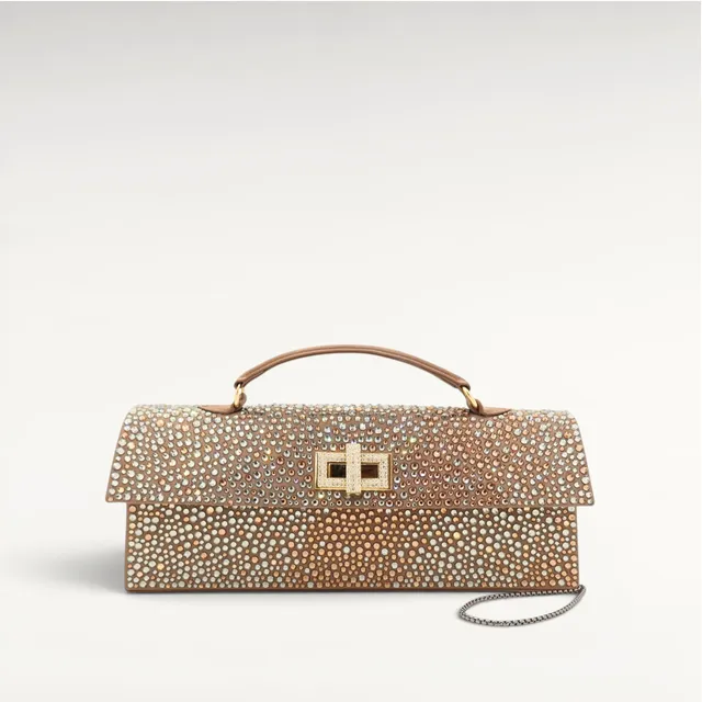Gedebe Sophie Clutch Abendtasche Kristalle mit Kette