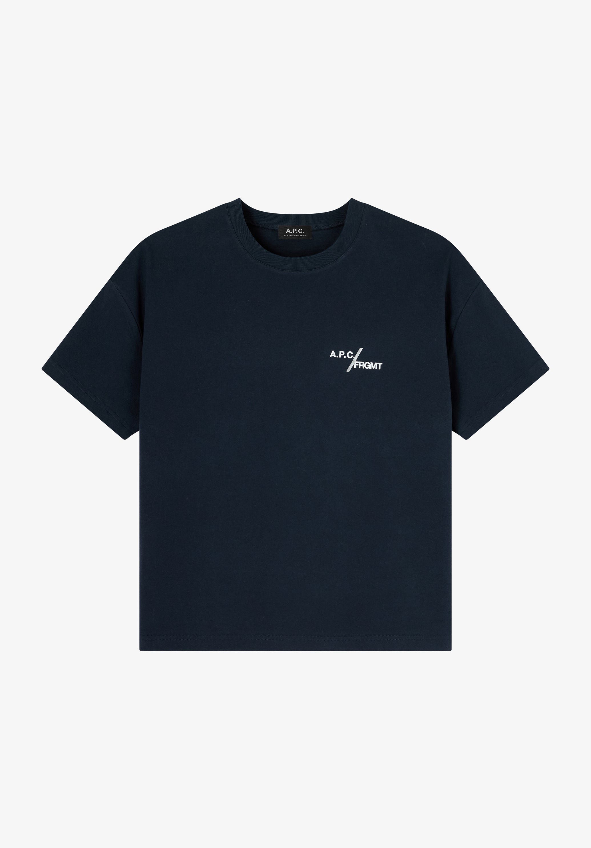 A.P.C. FRGMT Renoncement T-Shirt Größe M Silber-Logo